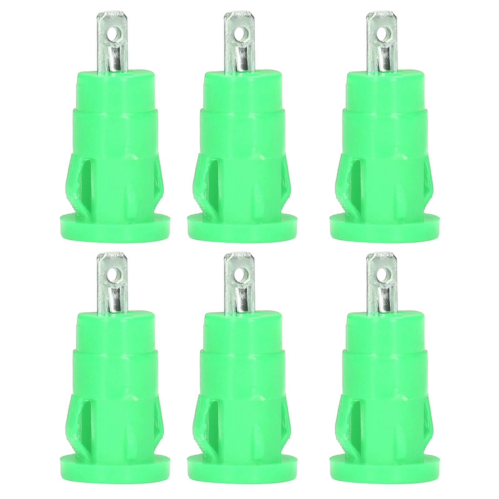 Packung Mit 100 4-mm-bananensteckern Mit Vernickelter Sicherheitsringbuchse, Grüner Kupferanschlussadapter