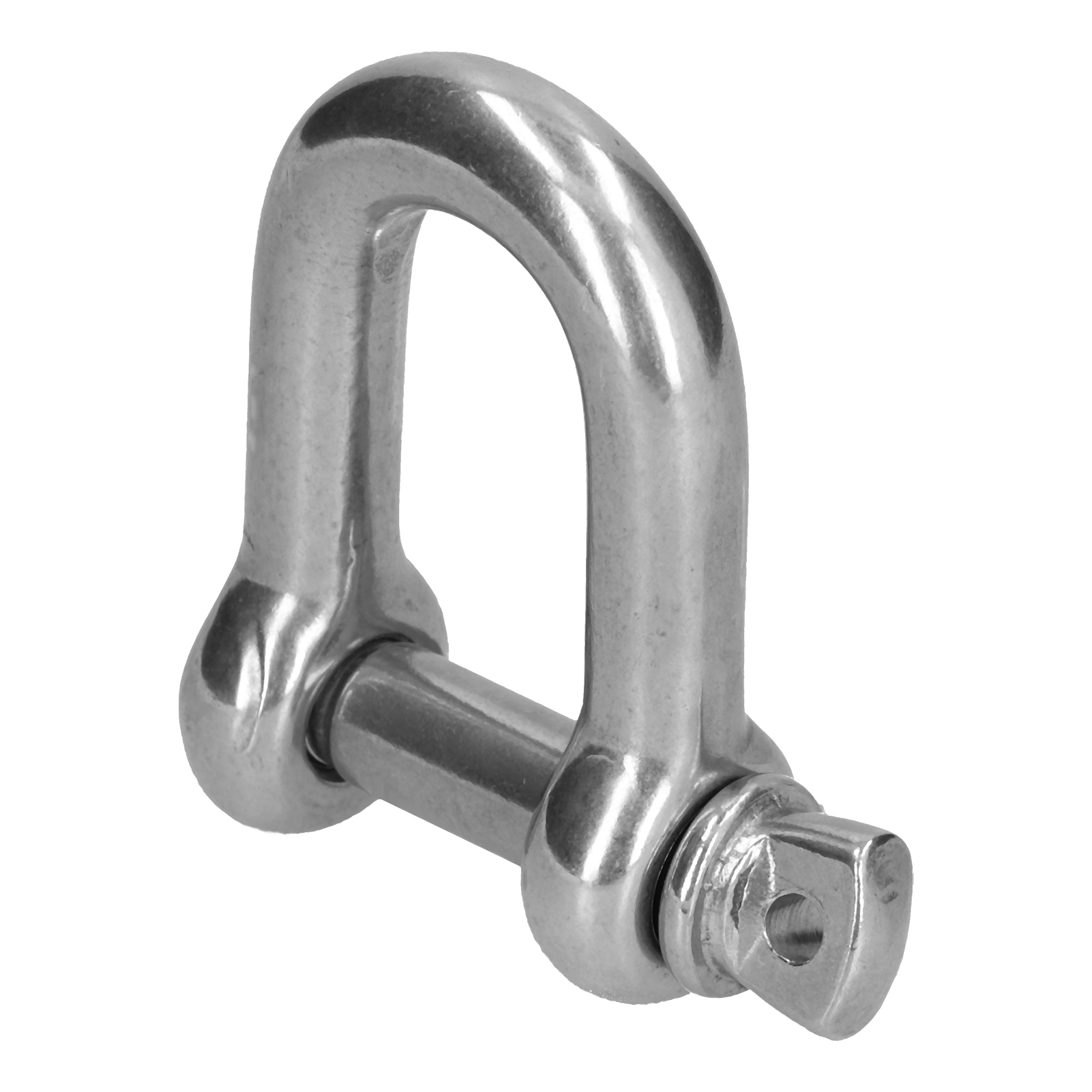 D-ring-ankerschäkel, Edelstahl 304, Gewindebolzen, Marine-kettenverbinder, Hebezeug, 20er-packung, M4
