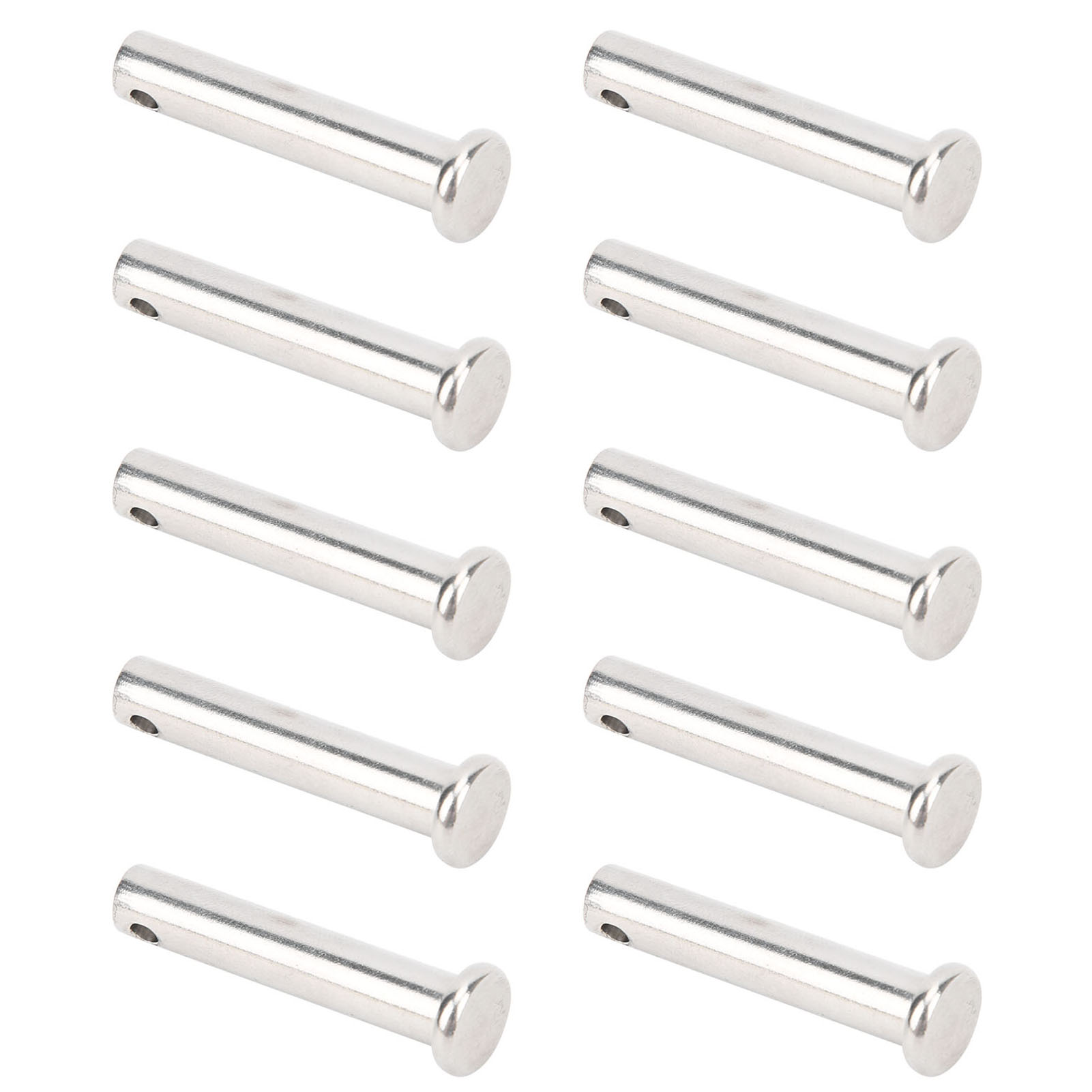 Packung Mit 10 Flachkopf-rundgabelbolzen Aus Edelstahl 304, Teile Für Linearführungen M8x40 Mm