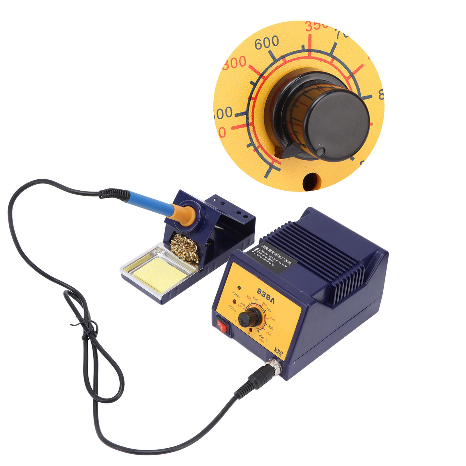 Einstellbare 90-w-lötstation 939a, Lötgerät Mit Einstellbarer Temperatur, 110–220 V Eingang, Eu-stecker