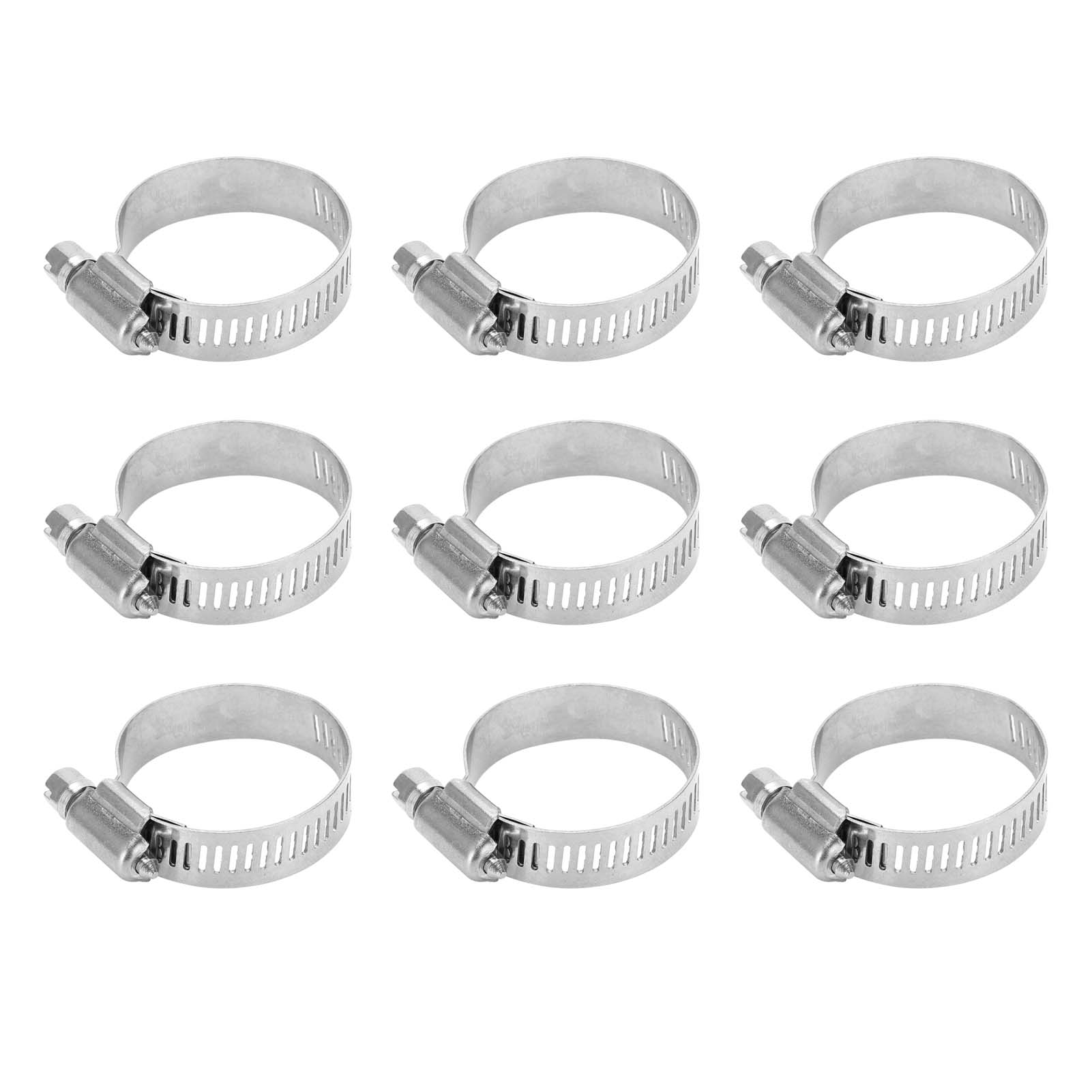 20-teiliges Rohrschellen-set, Außensechskantschraube, Innenschlitz, Edelstahl 304, Rohrbefestigung, Variabler Durchmesser, Robuste Ausführung