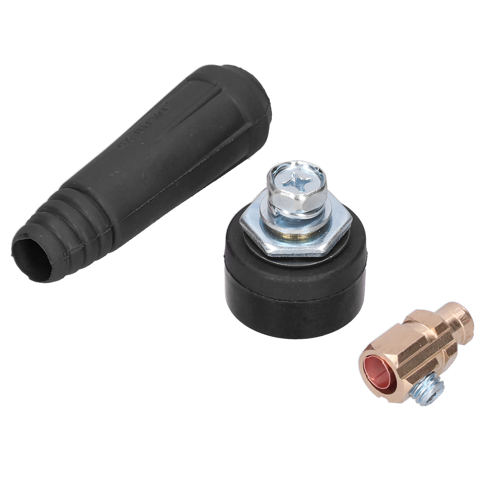 Schnellverbinderstecker, 2 Stück, Für Schweißkabel, Elektrowerkzeuge, Djk 10-25, Schwarz