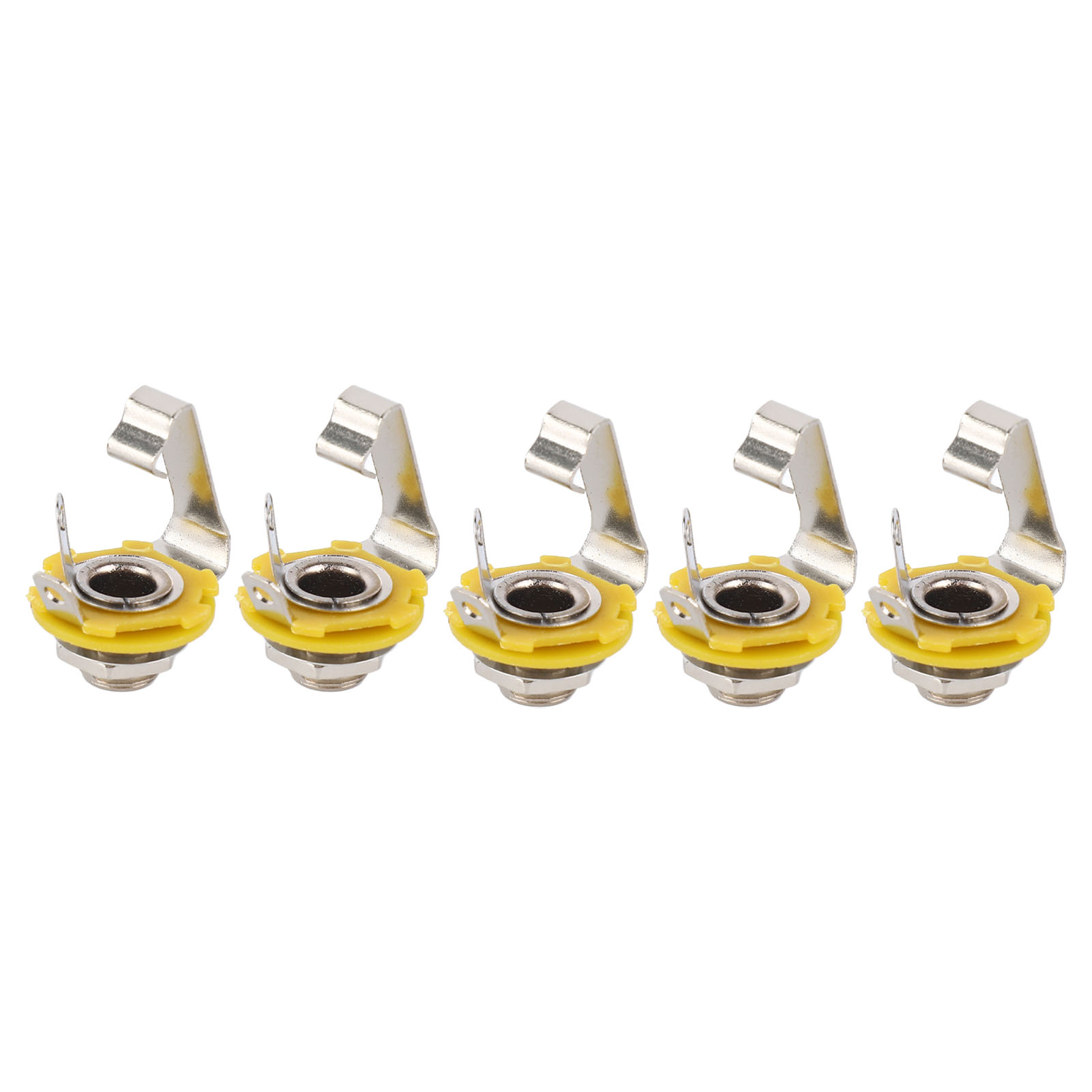 6,35-mm-stereo-klinkenbuchse (weiblich) Für E-gitarre Und E-bass, 5er-pack Trs-einbaustecker, 6,5-mm-buchse