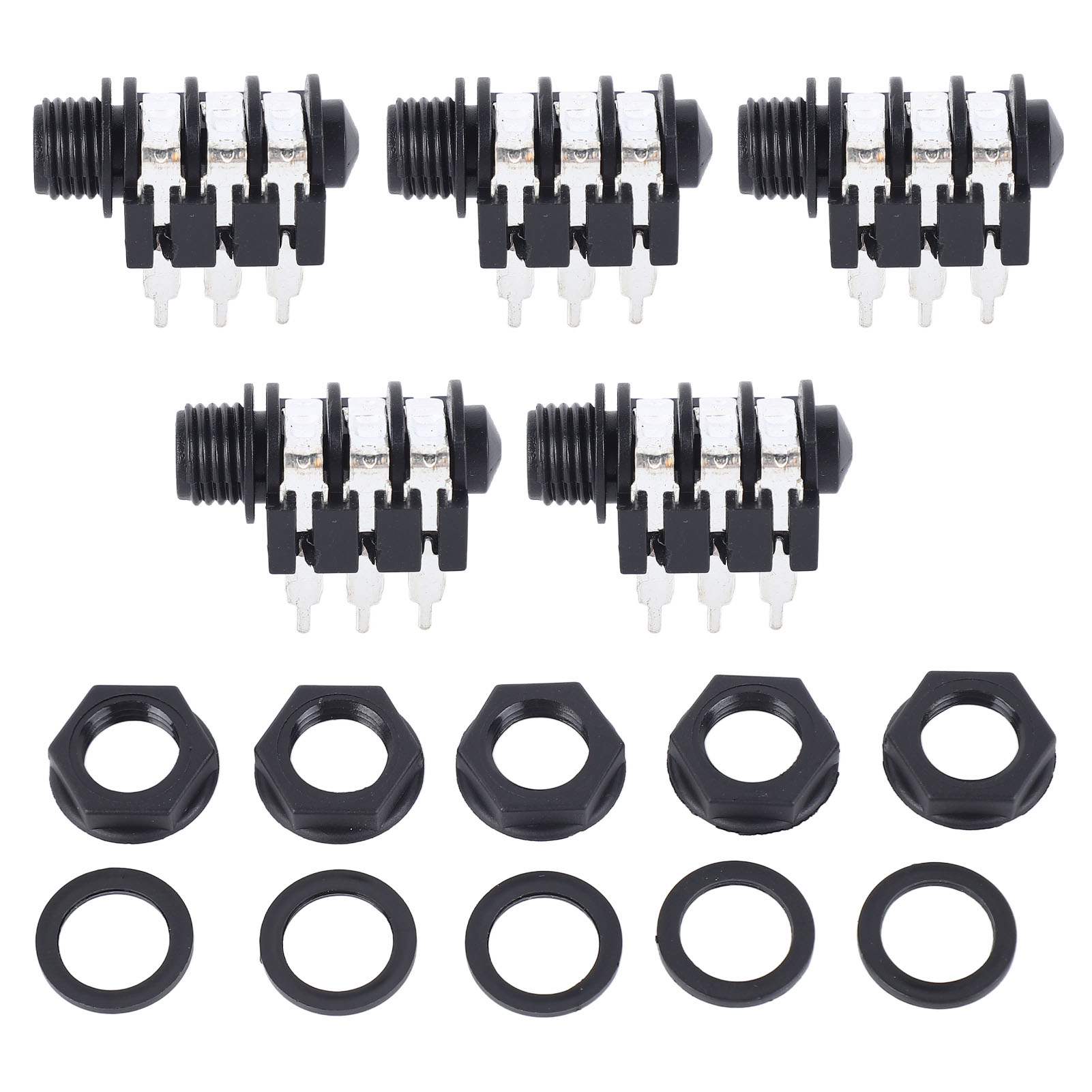 6,35-mm-6-poliger Stereo-mikrofonstecker Zum Löten – 5er-pack Ersatzstecker