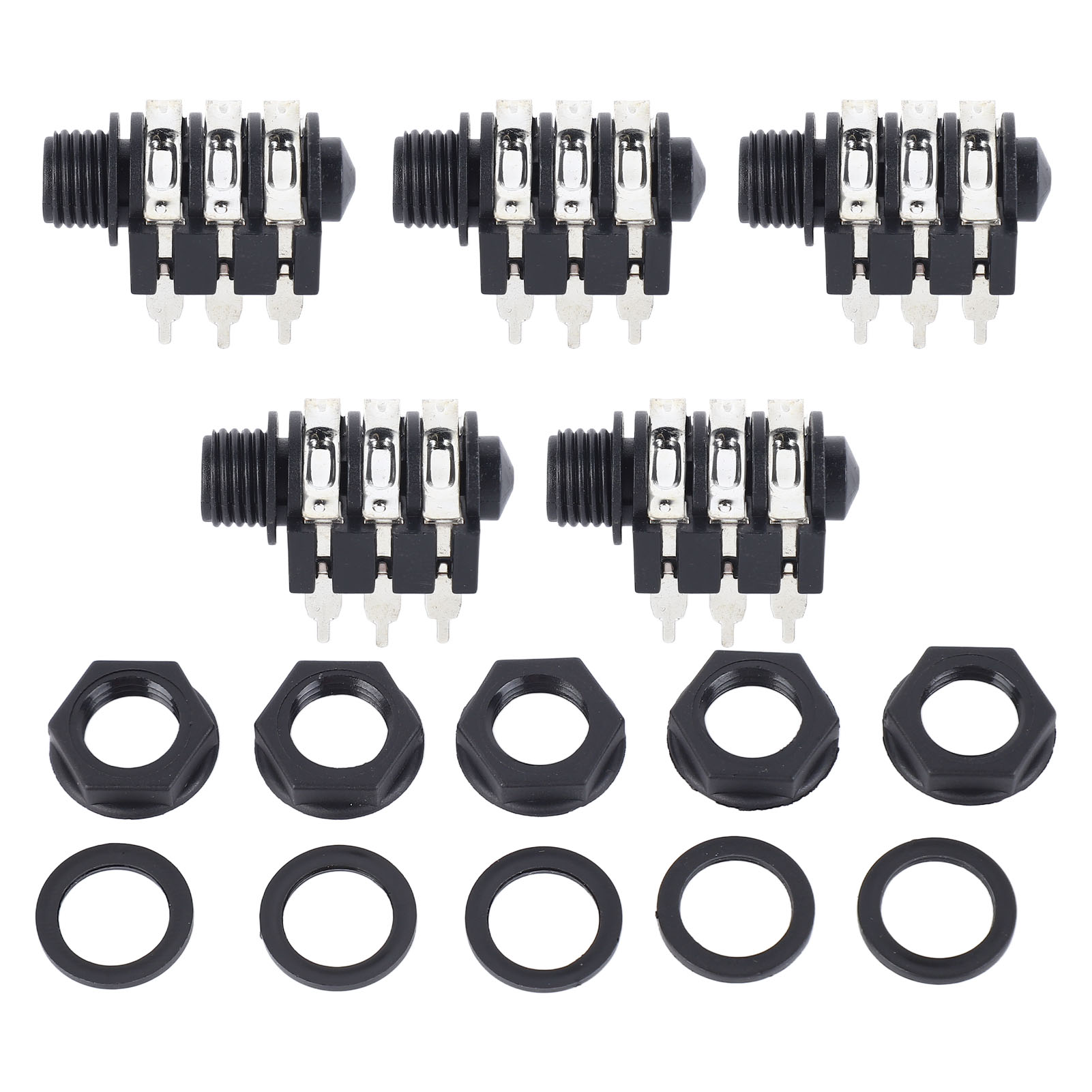 6,35-mm-stereo-klinkenstecker (6-polig) Für Mikrofon, 5er-pack, Audio-ersatzteil