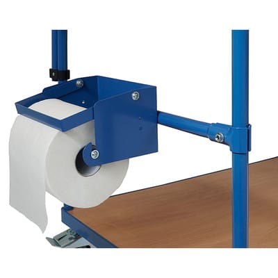 fetra Papierrollenhalter inkl. Anbausatz für Tischwagen 700 mm breit