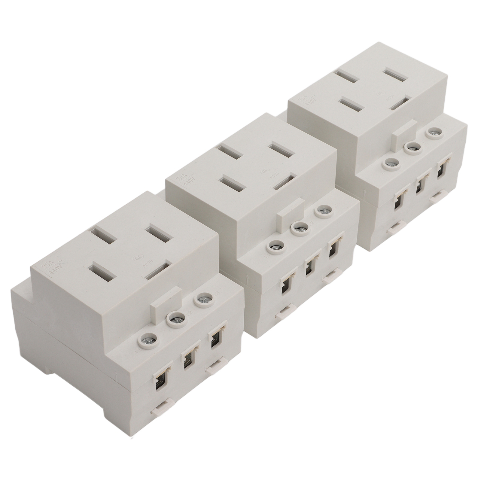 Flammhemmende Zeitschaltuhr Für Steckdosen, Hoher Überlastungsschutz, Einfache Installation, 440 V Ac, 30–425 V Steckdose, 3er-pack