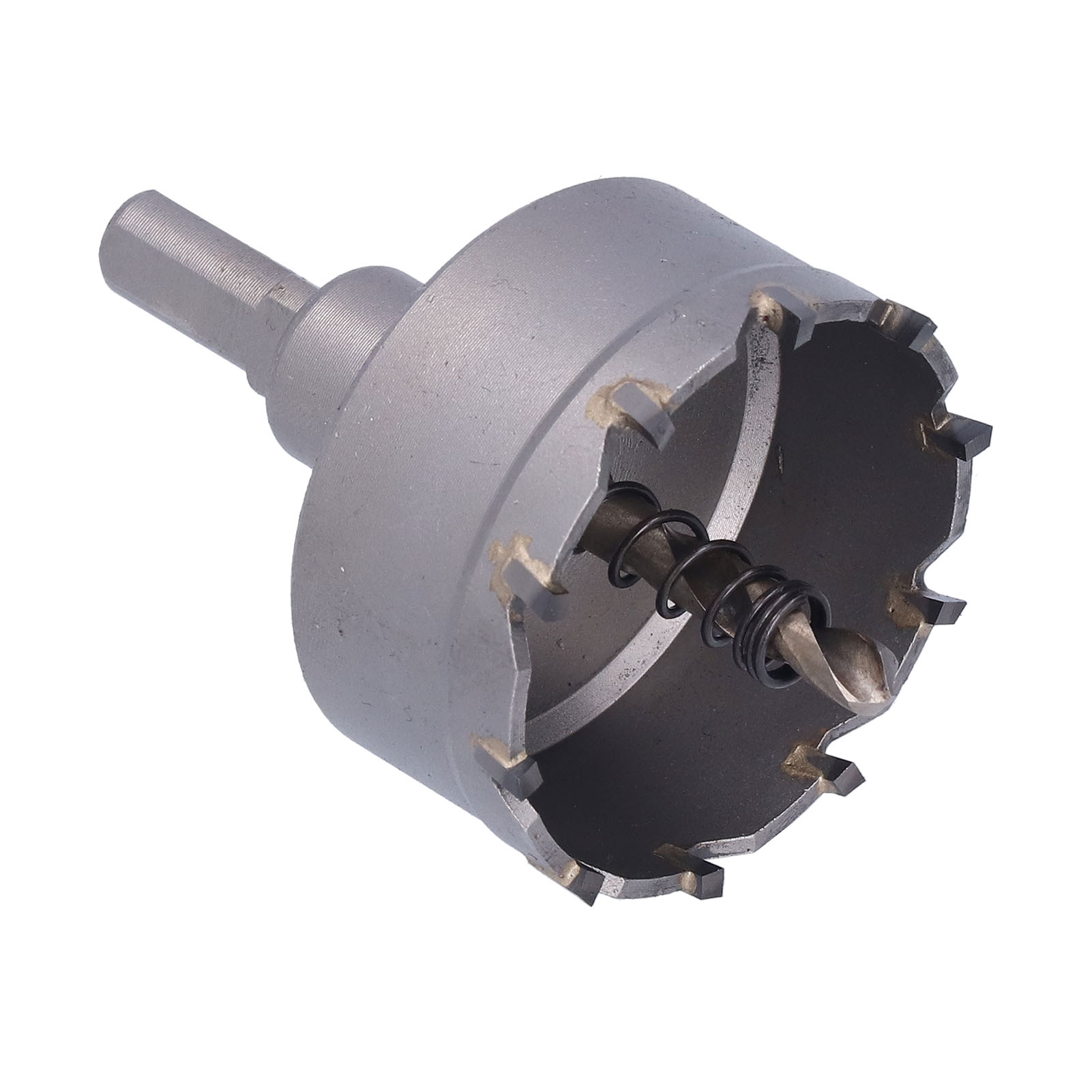 Hss-lochsäge Mit 3 Klingen, Abgewinkeltes Design, Robuster Metalllochschneider Mit Innensechskantschlüssel, 55 Mm