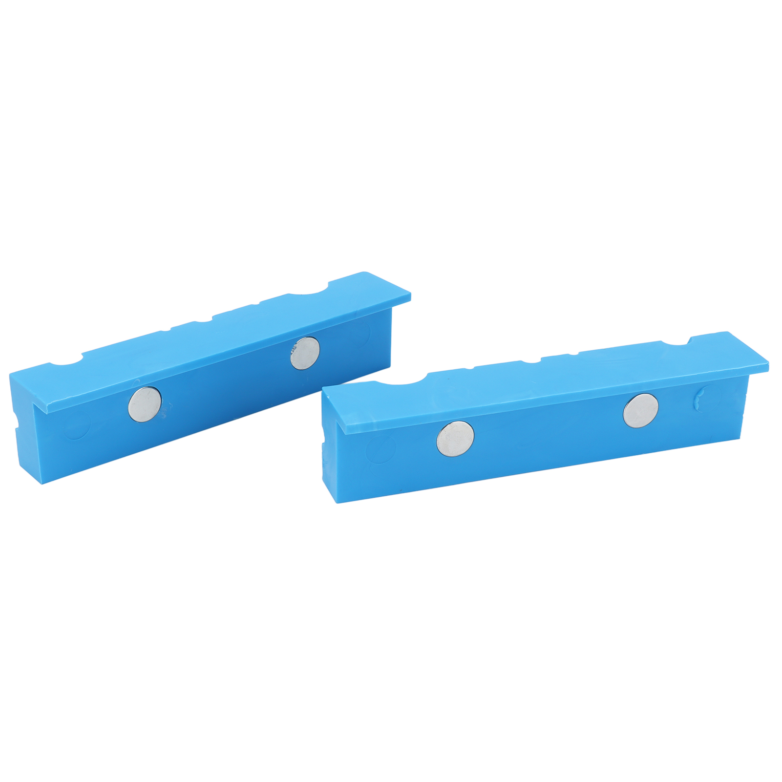 2-teilige Abs-magnetspannbacken, 14 Cm Lang, Mit Gerillten Schutzpolstern Für Schraubstock