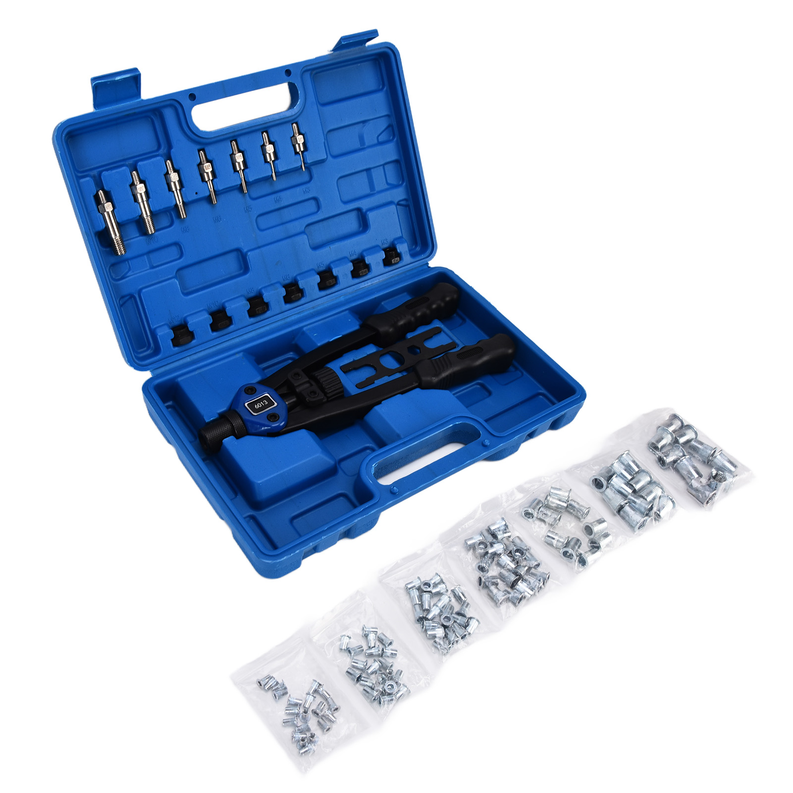 Satz Mit 126 Manuellen Nietpistolen, Handnietset Für M3-, M4-, M5-, M6-, M8-, M10- Und M12-schrauben