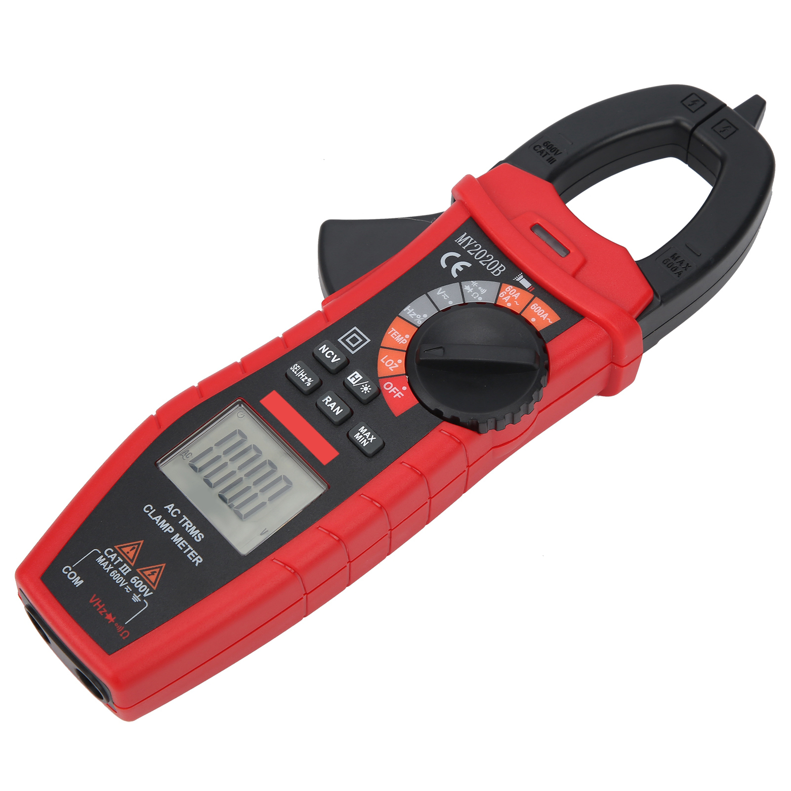 Digitales Stromzangenmessgerät My2020b Mit Lcd-bildschirm, Tragbares Automatisches Multimeter Zur Messung Von Strom Und Spannung
