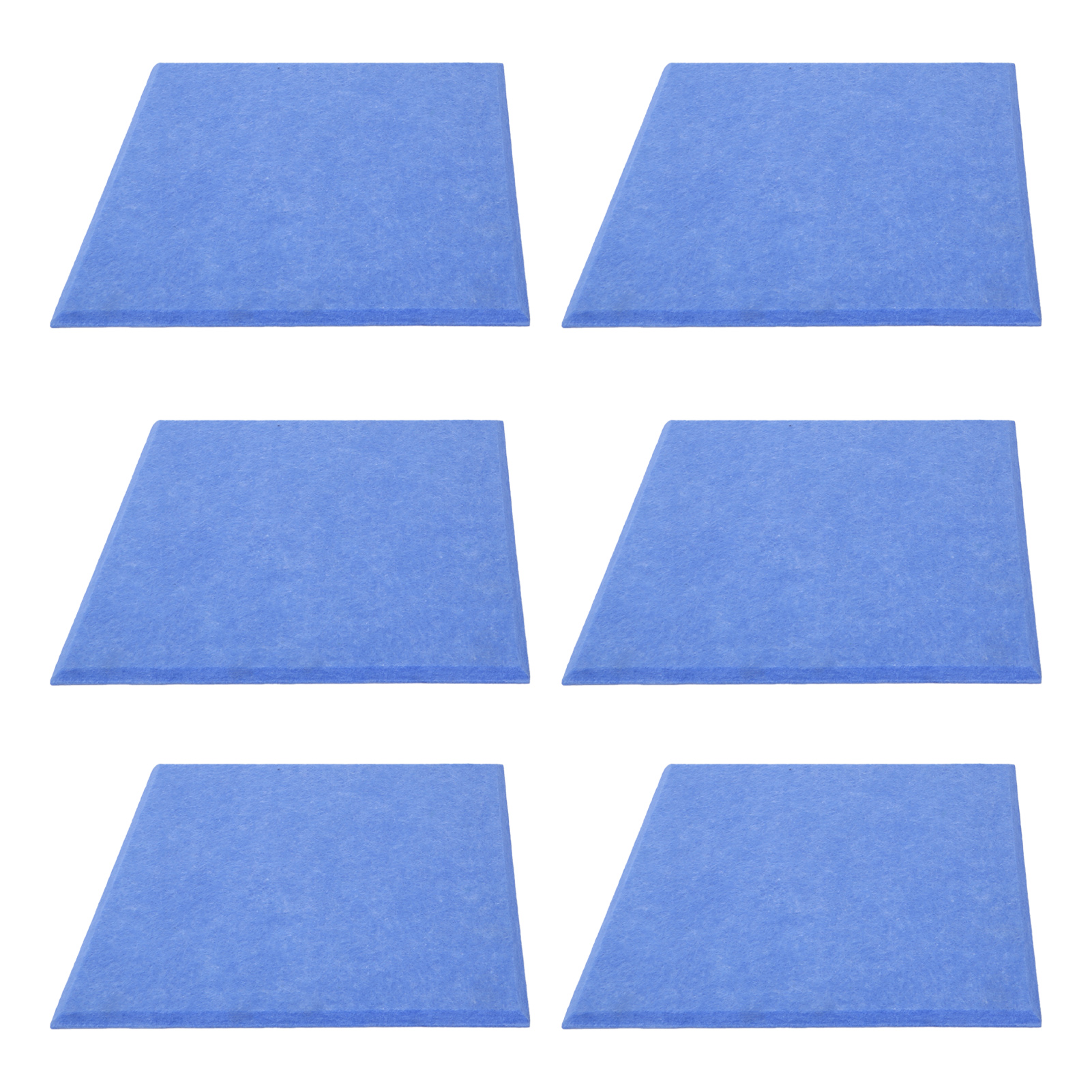 6-teilige Schallschutzwand, Verdickter Akustikschaum, Antiecho, Nachhallreduzierung, Blauer Schallabsorber