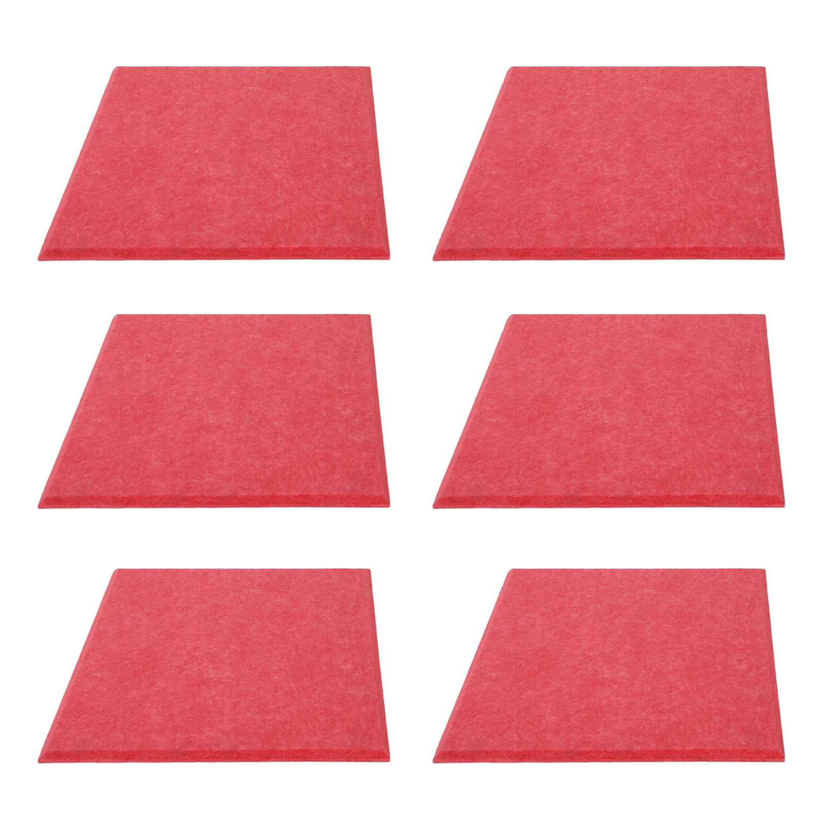 6-teiliges, Verdicktes Akustikpaneel, Nachhallreduzierung, Schalldämmung, Absorbierender Schaumstoff, Rosa