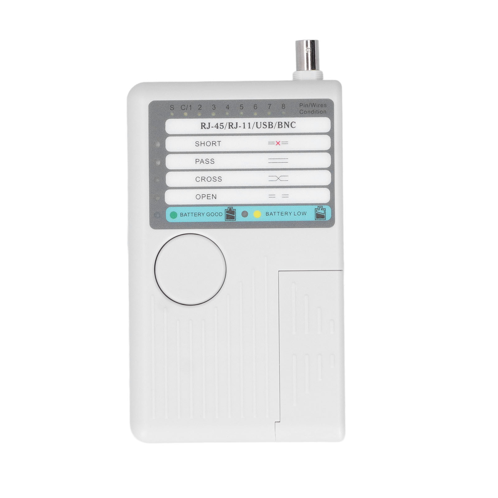 Nf-3468 4-in-1 Netzwerkkabeltester, Durchgangsprüfer Für Rj11, Rj45, Usb, Bnc