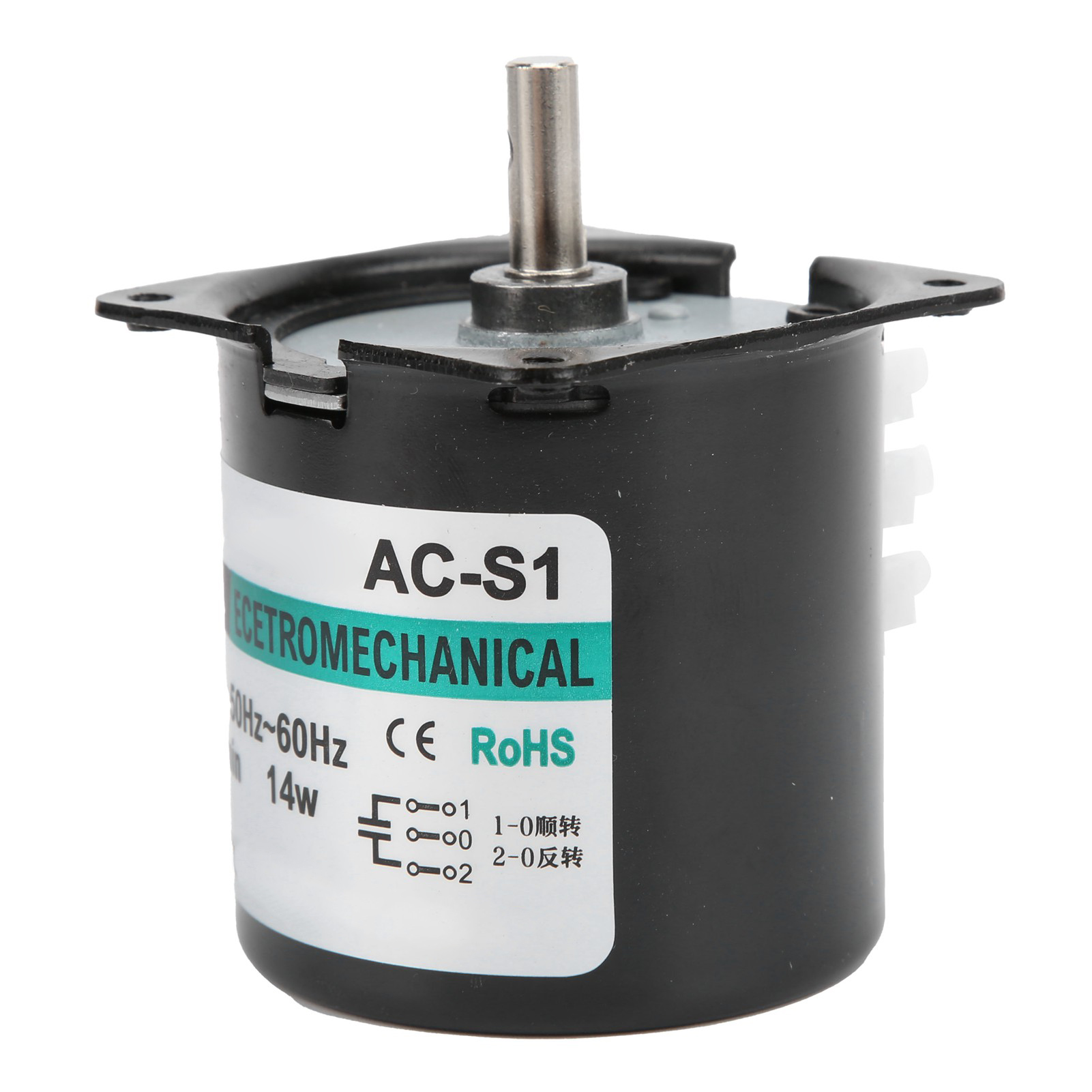 14-w-wechselstrom-permanentmagnet-synchronmotor, Hohes Drehmoment, Beidseitig Drehbar, Zentrale Wellenlagerung Xd60ktyz (20 U/min, 220 V Wechselstrom)