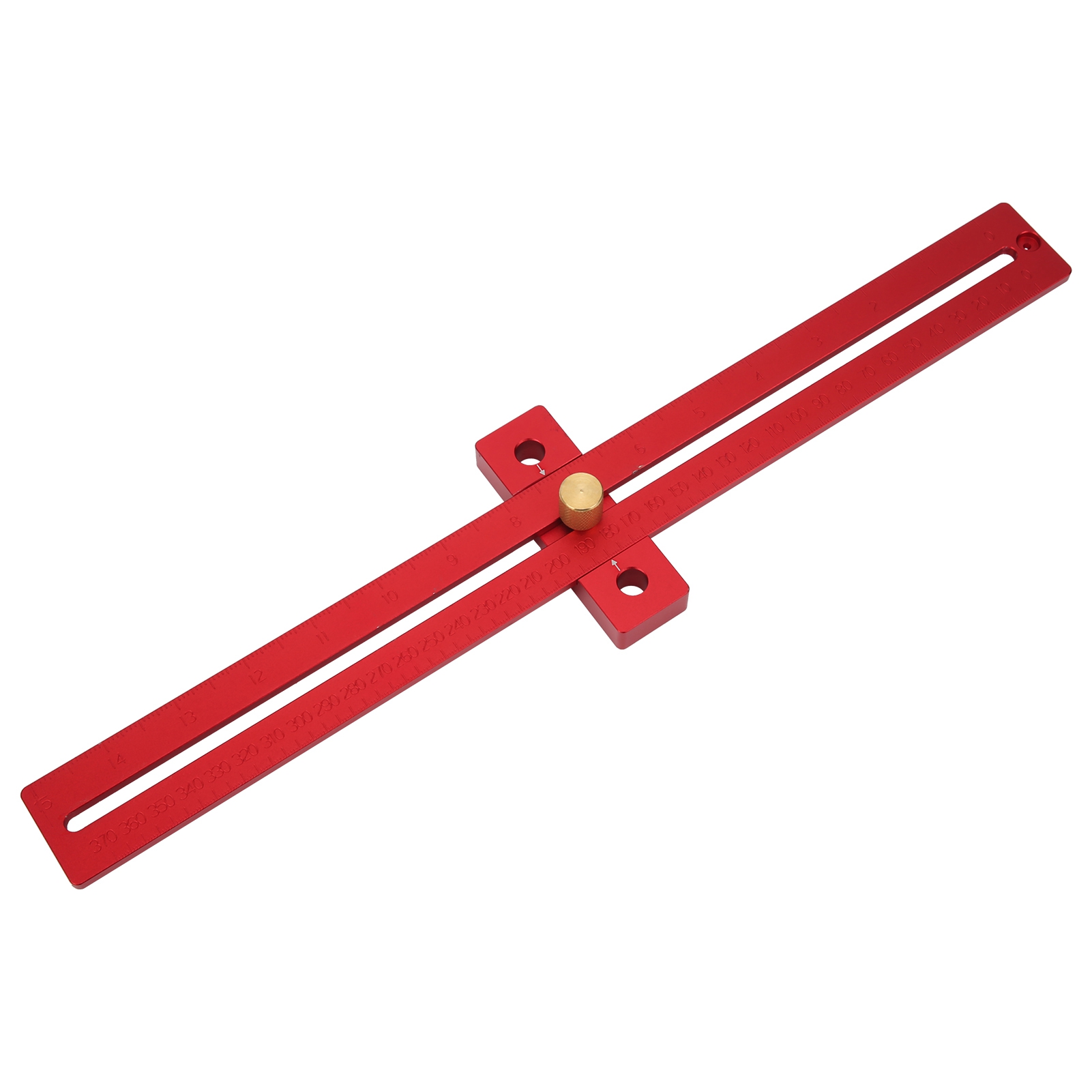 T-förmige Holzmarkierungslineal Aus Aluminiumlegierung, Linienpositionierer, Messwerkzeug 0-370 Mm