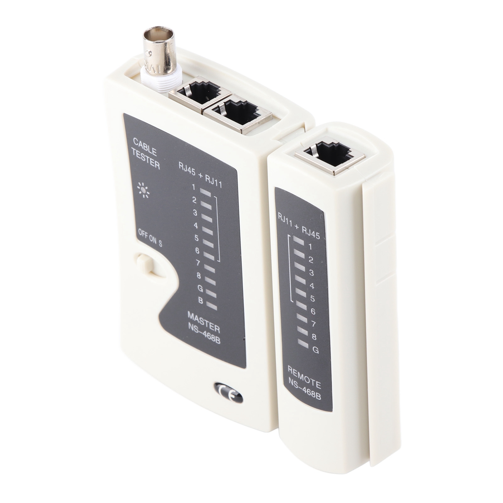 Ns-468b Bnc-netzwerkkabeltester, Universeller Rj45/rj11-tester Mit Aufbewahrungstasche, 9 V Dc