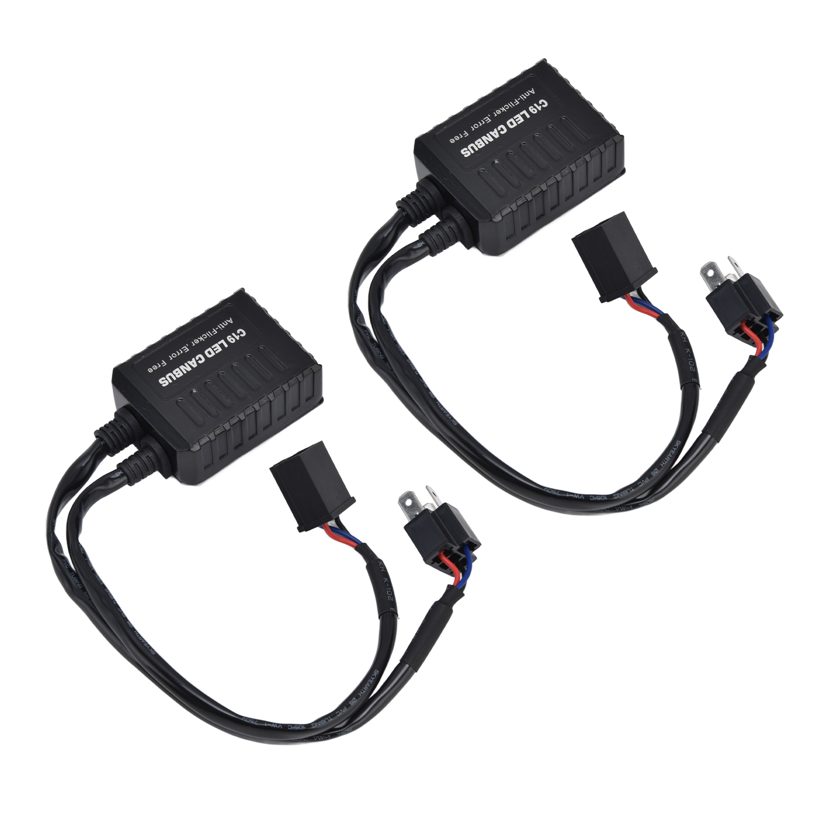 Set Mit 2 Canbus C19 H4 Universal-led-decodern, Anti-flicker-scheinwerferfilter-zubehör Für Scheinwerferlampen