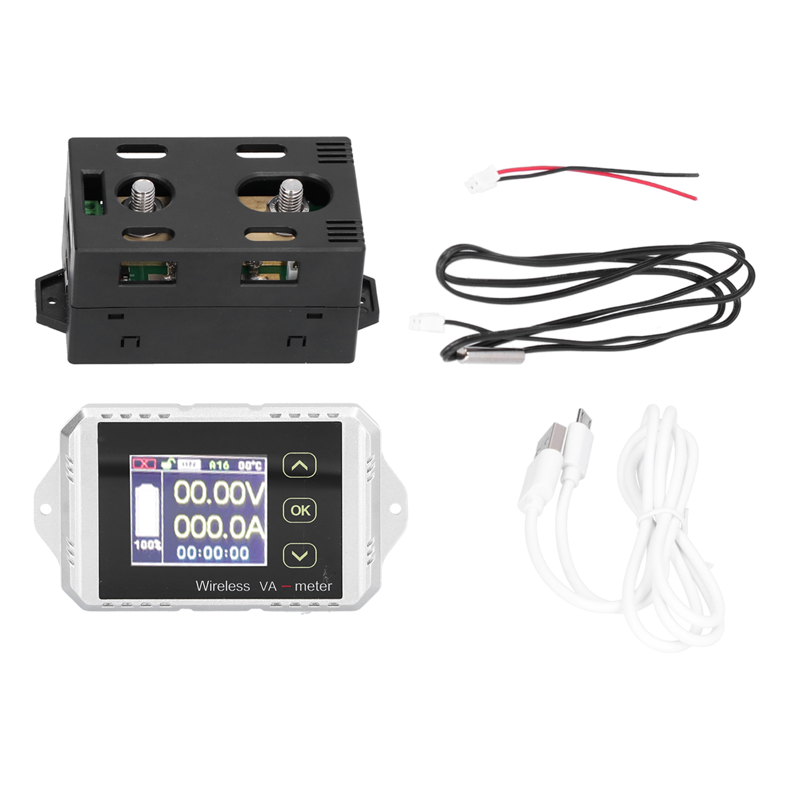 Vat-1200 Coulomb-zähler Mit Farbdisplay, Drahtlosem Amperemeter Und Voltmeter, Spannungs- Und Strommessung