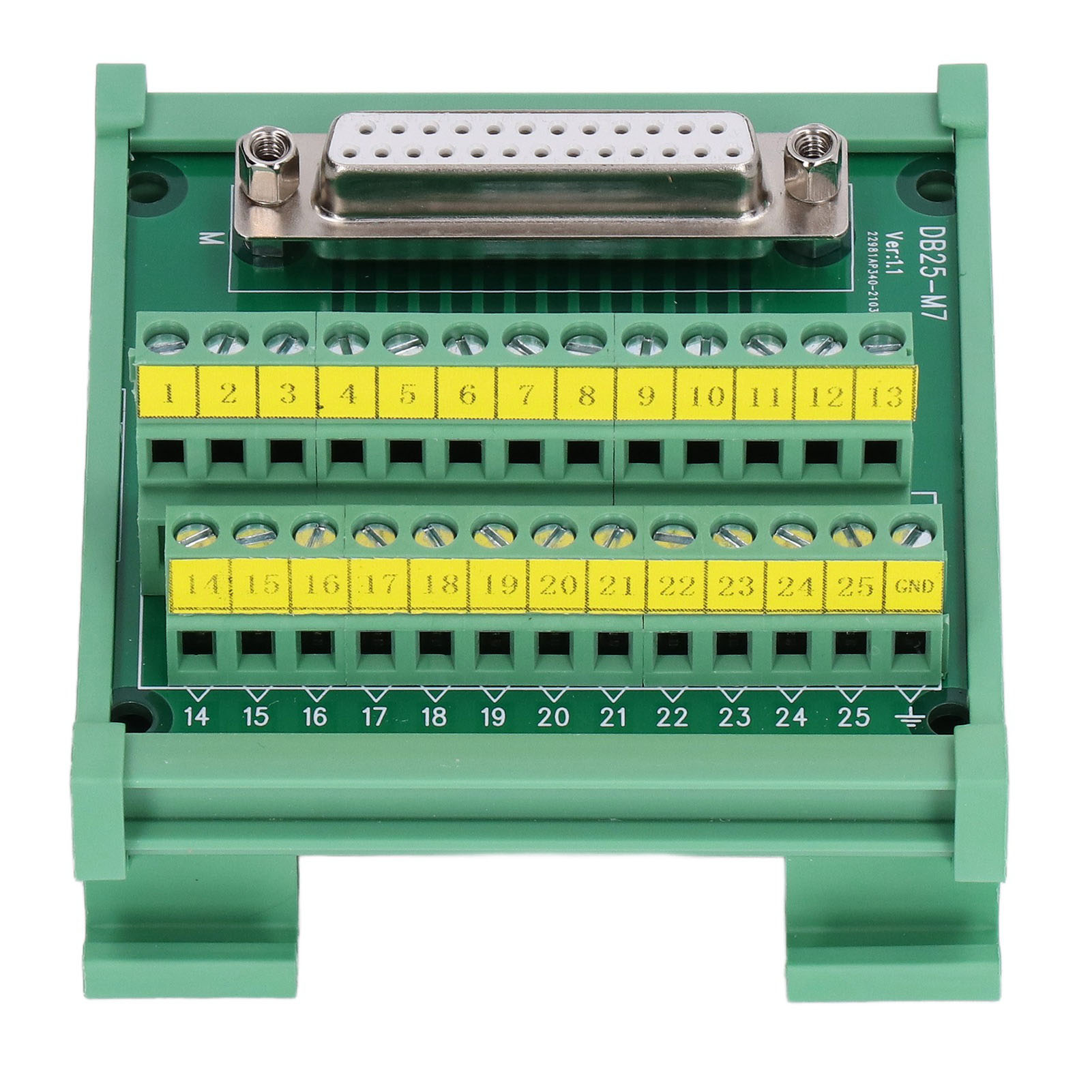 Db25-auf-pcb-adapterplatine Mit Gerader Buchsenklemme Und Dc60v Db25-m7-gehäuse