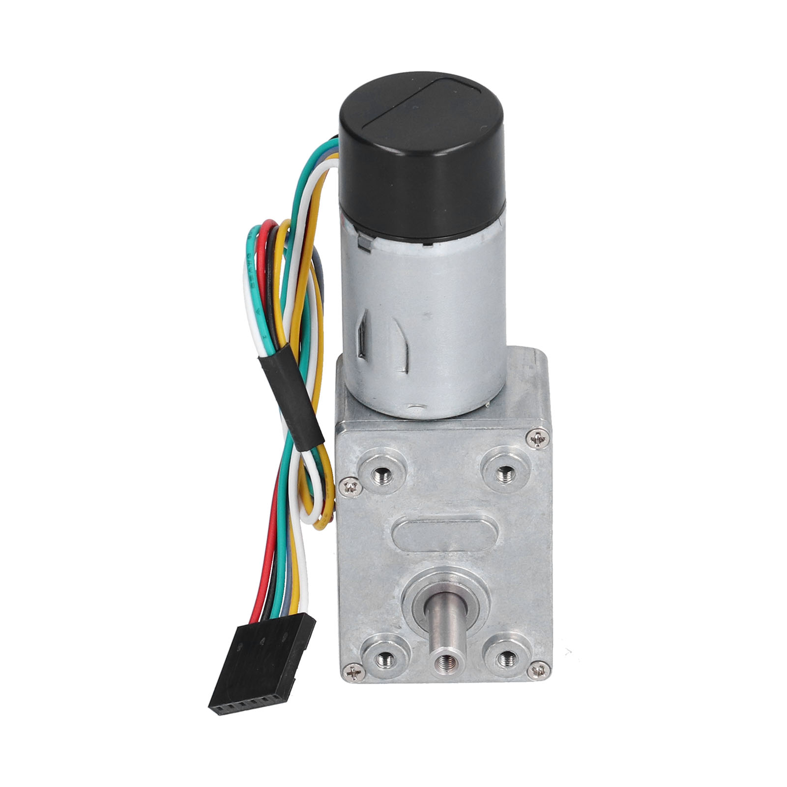 Jgy-370 Schneckengetriebemotor Mit Encoder, Vollmetall, Einwellig, Selbsthemmend, 24 V Gleichstrom, 66 U/min