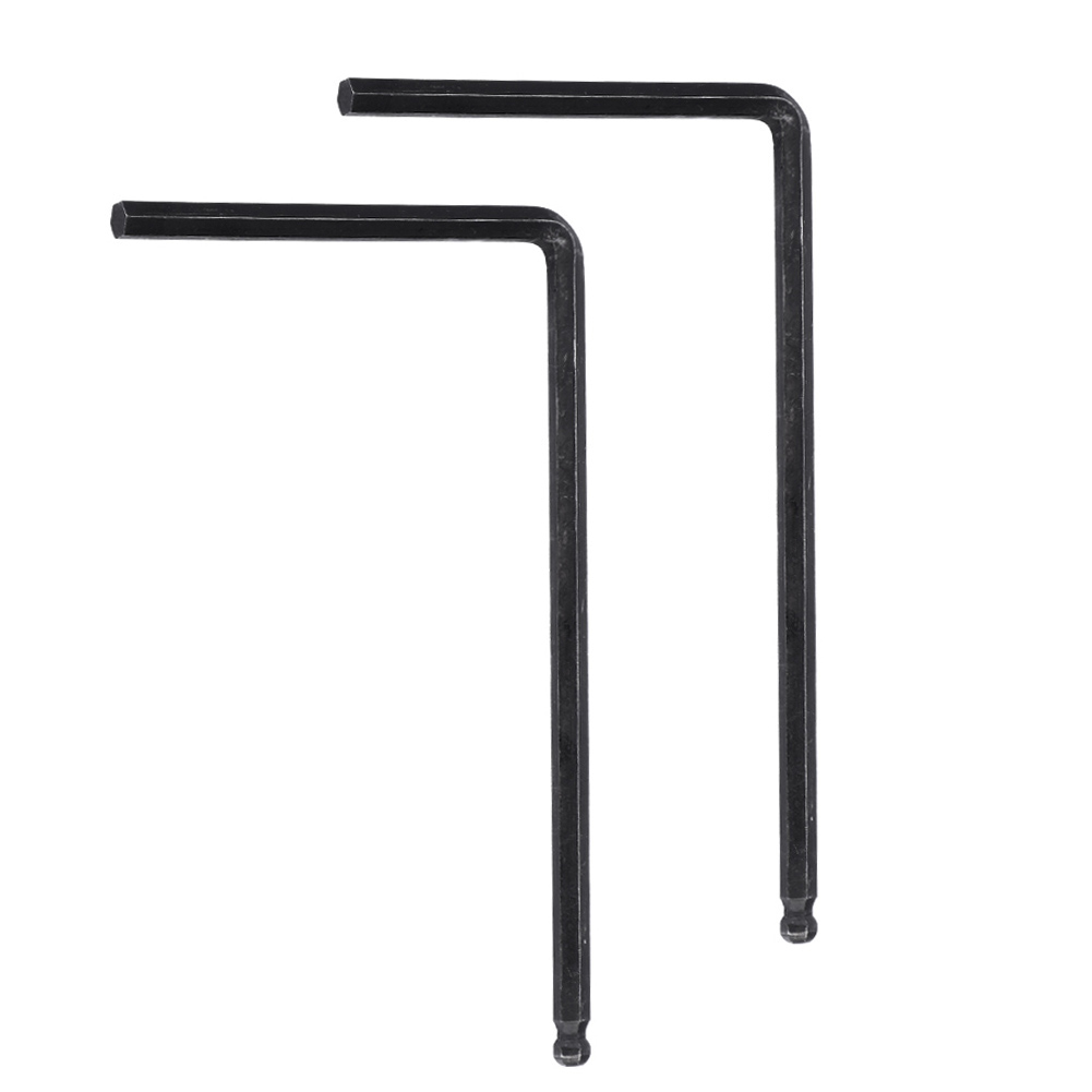 4-mm-inbusschlüssel Mit Kugelkopf Für Martin-akustikgitarren-halsstab, 2-teiliges Set, Schwarz, Halsjustierungswerkzeug