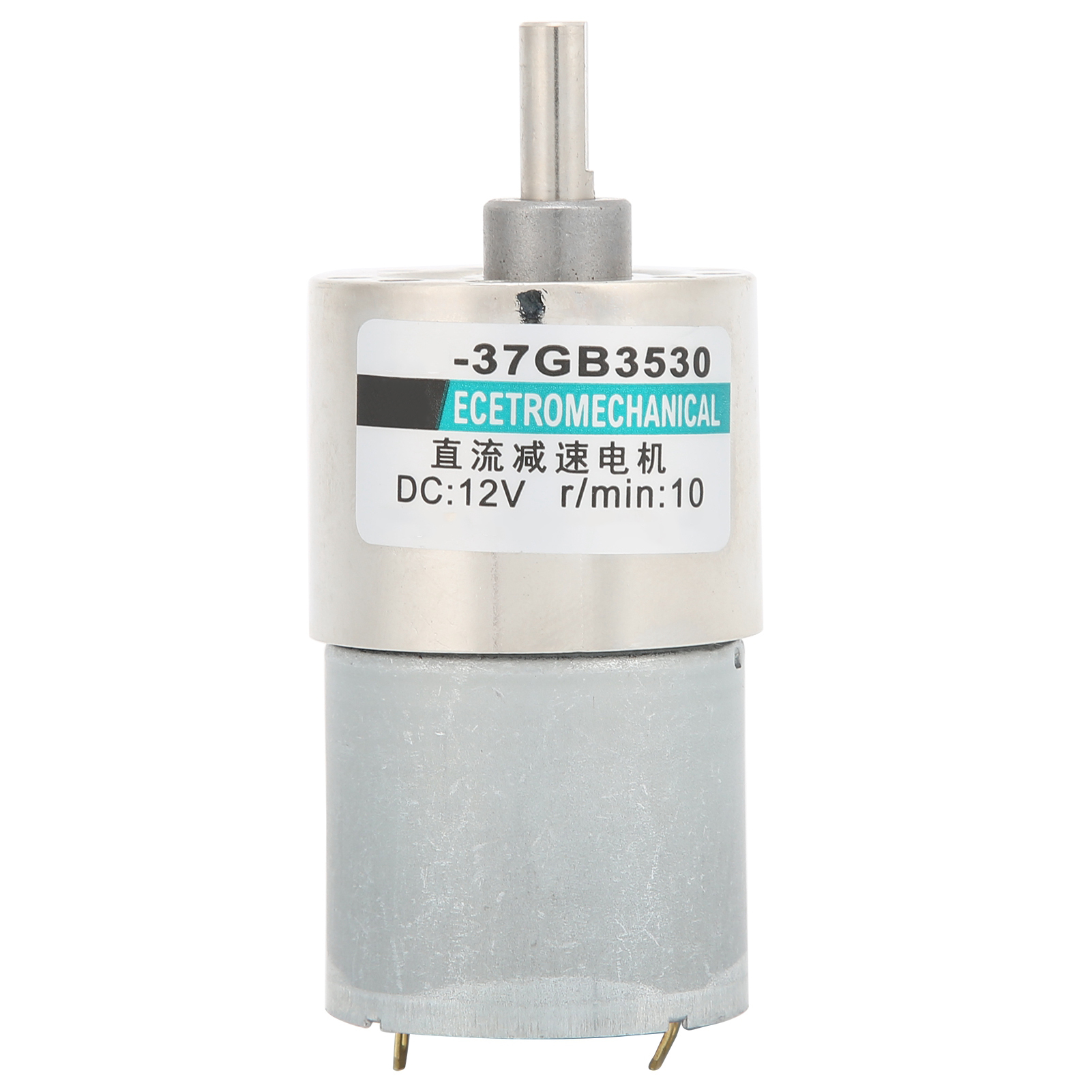 12-v-gleichstrom-mikrogetriebemotor, Klein, Hohes Drehmoment, Permanentmagnet Xd37gb3530, Unterstützt 10 U/min