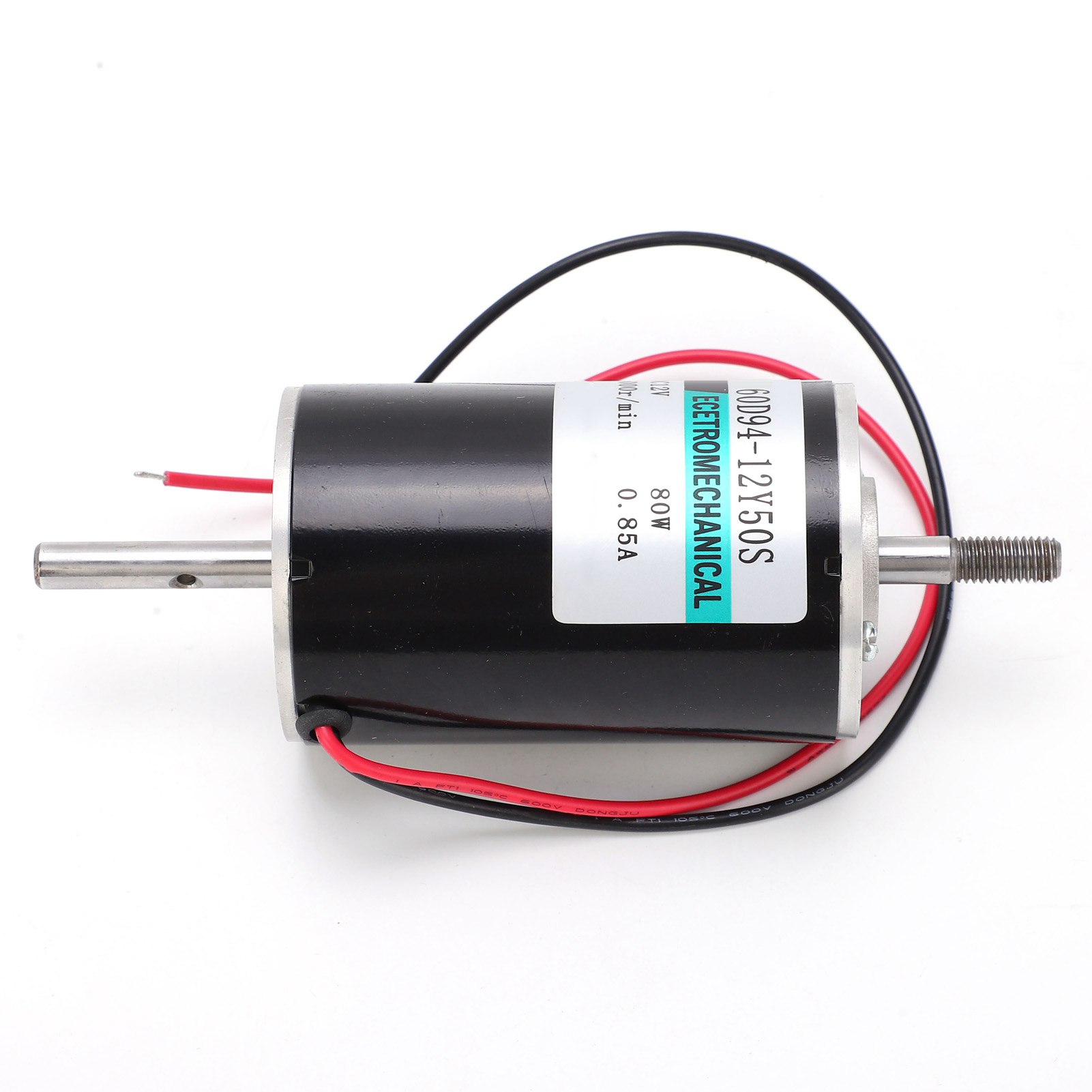 80w Hochgeschwindigkeits-12v-doppelwellen-gleichstrommotor Cw Ccw Mikro-drehzahlregelung Xd60d9412y50s (ohne Halterung)