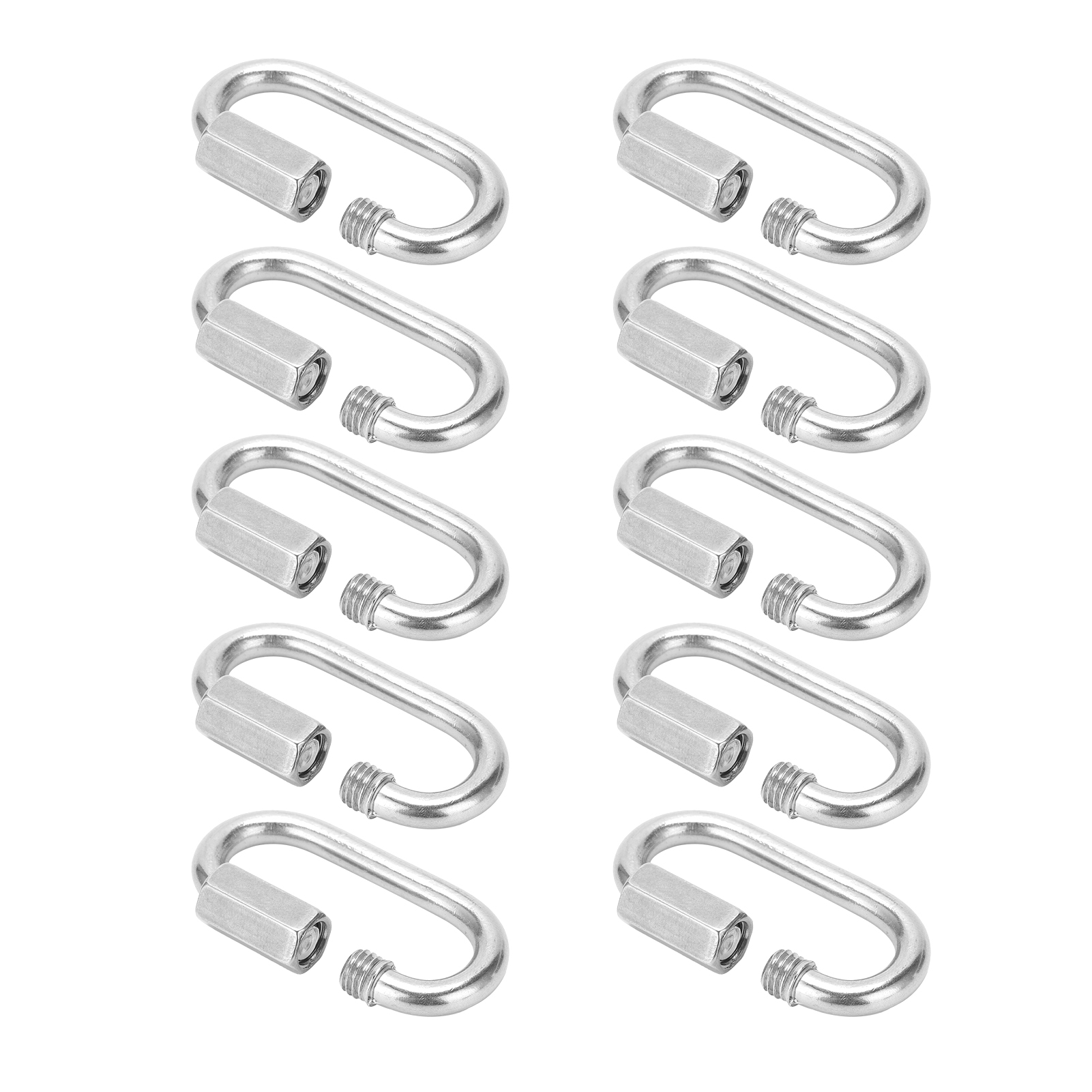 10er-pack Karabiner Mit Gewinde, Schnellverbindungskette Für Hängematten, Camping, Anhänger M5
