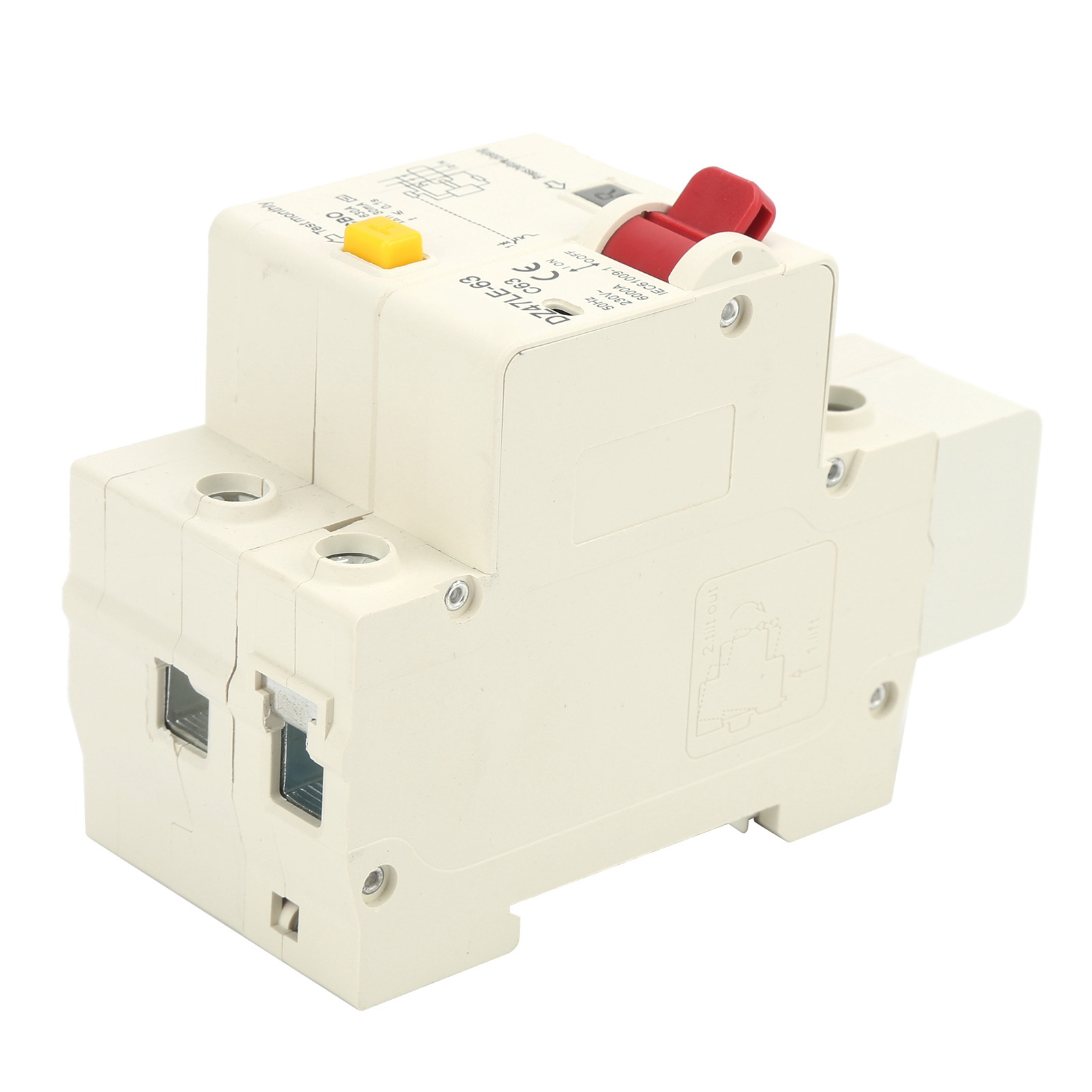 Dz47le63 1p+n 32a 400v Fehlerstromschutzschalter, Schutz Vor Ableitströmen Im Haushalt, Modularer Automatischer Schalter
