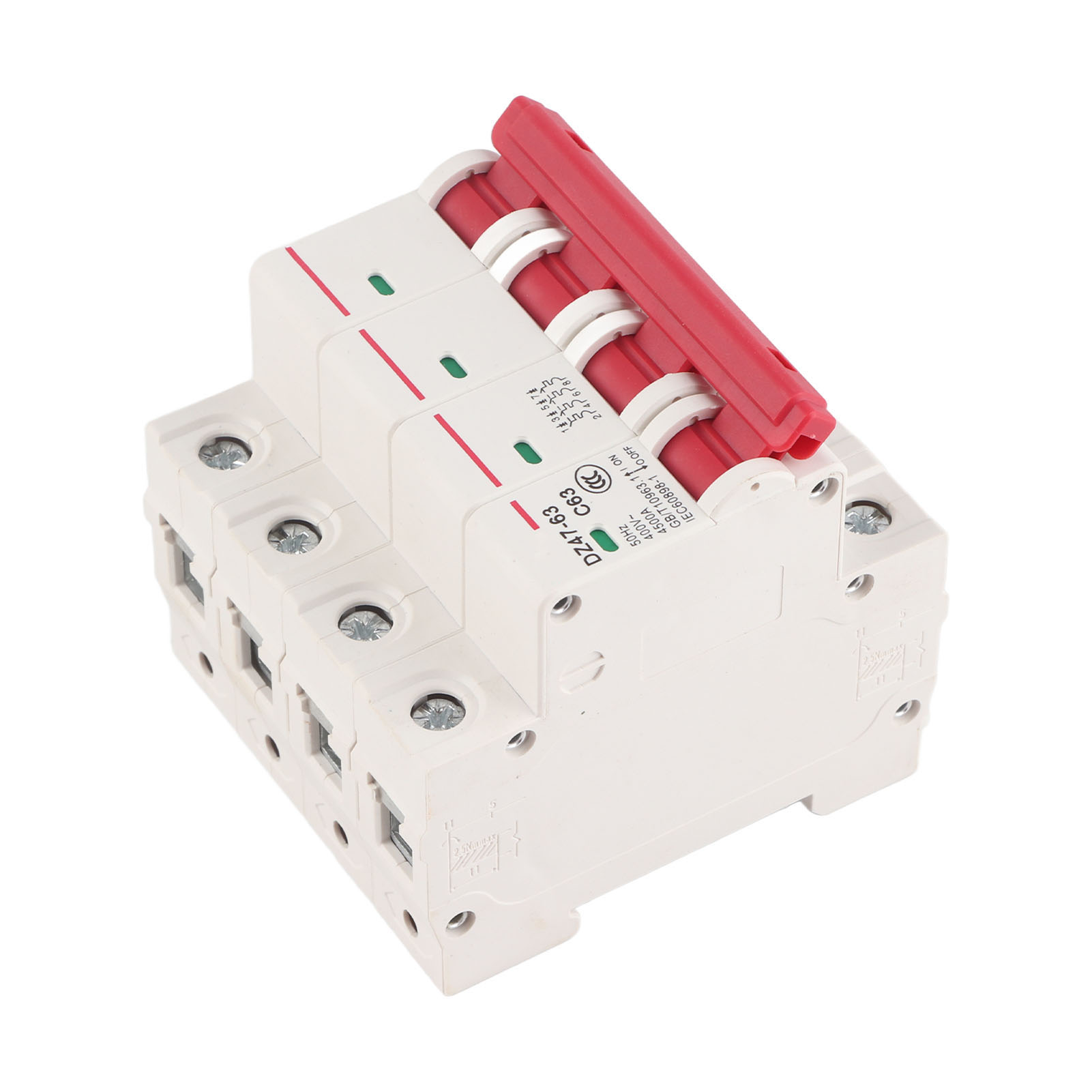 4p 63a Leitungsschutzschalter Dz47-63-4p Photovoltaik-gleichstromschutzschalter