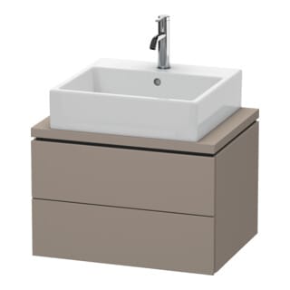 Duravit Waschtischunterschrank Compact L-Cube 62x47,7cm, bas. ma, f Kons, 2 Schub.