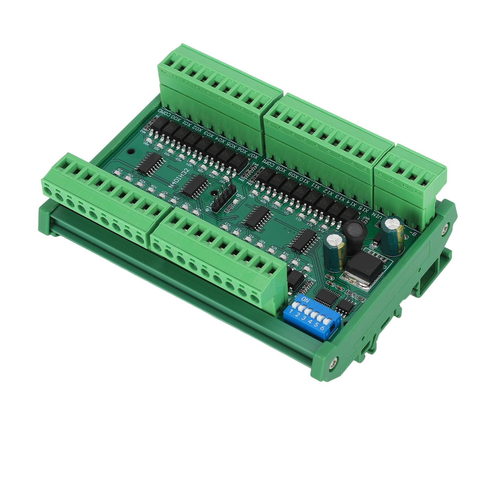 32-kanal-rs485-eingangscontroller, Din-schiene, Isoliert, Sps-datenerfassungskarte, Pnp Mit Gehäuse, Hochpegel