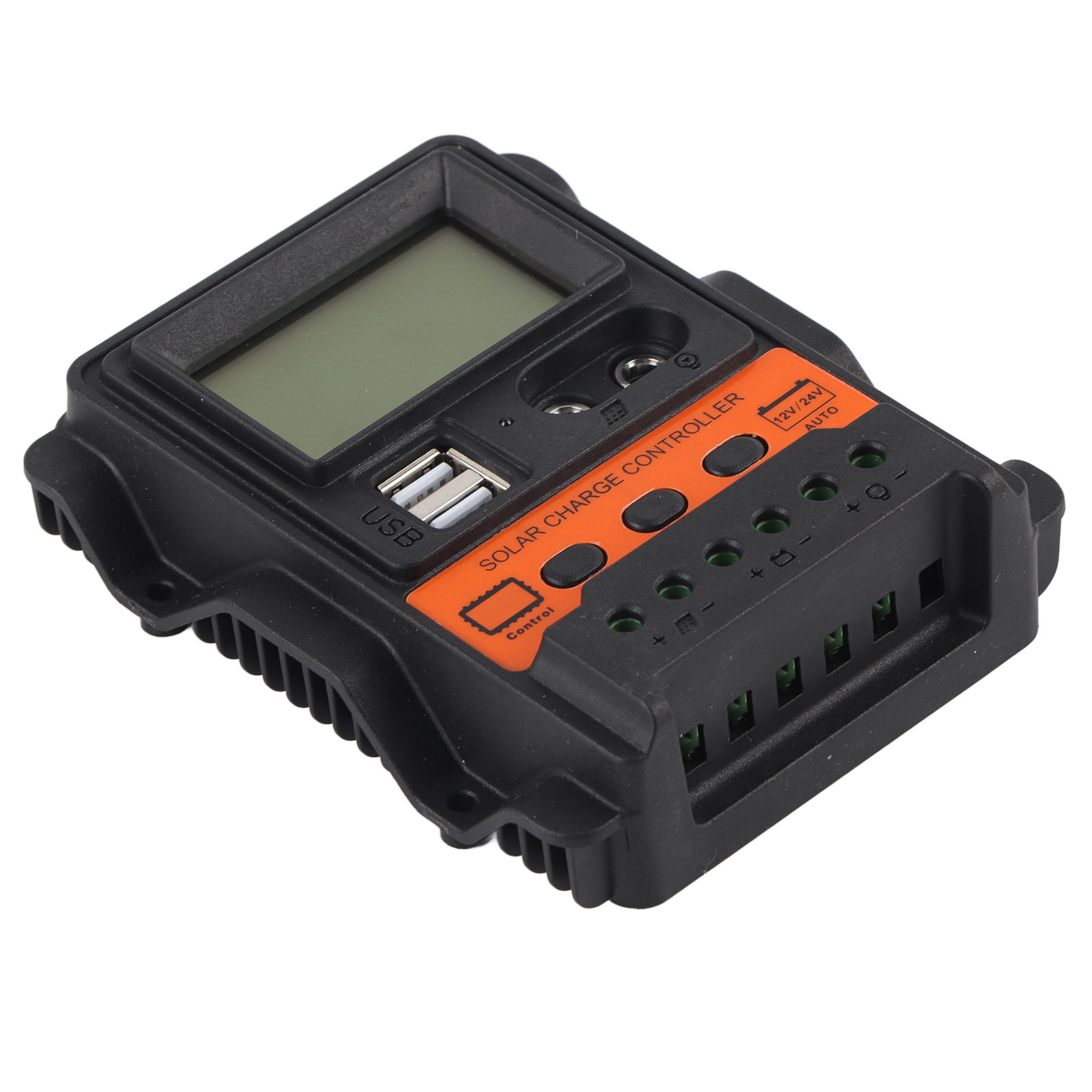 10a 12v/24v Pwm-solarladeregler Mit Lcd-display, 2 Usb-anschlüssen Und 130w/260w Ladepanel