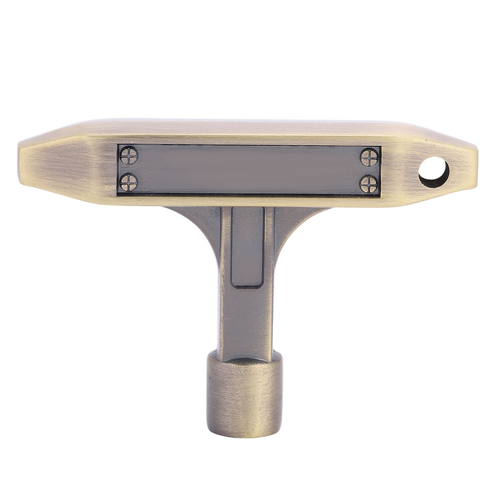 T-förmiger Stimmschlüssel Aus Metall Für Trommeln, 5,4 X 5,4 Mm, Zubehör Für Musikinstrumente, Bronzefarben, 1 Stück
