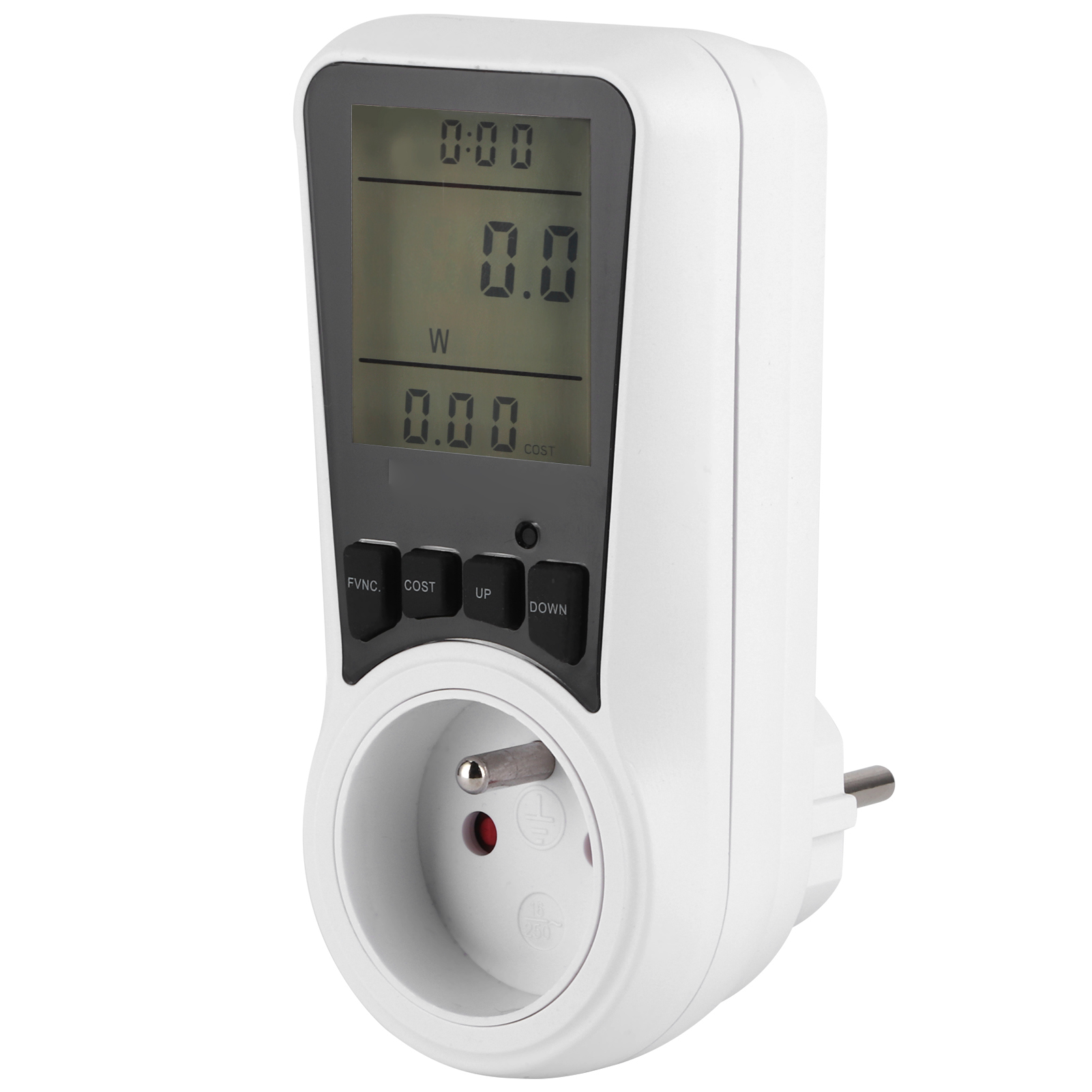 Stromverbrauchszähler, Lcd-stecker, Spannung, Stromstärke, Leistung, 180–250 V Wechselstrom, Monitor, Für Den Hausgebrauch, Eu Fr