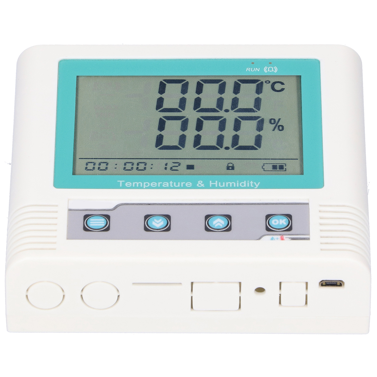 Usb-temperatur- Und Feuchtigkeitsdatenlogger Mit Lcd-bildschirm, Eingebautem Sensor, Dc 5v (gruppe Von 26 Datenpunkten)