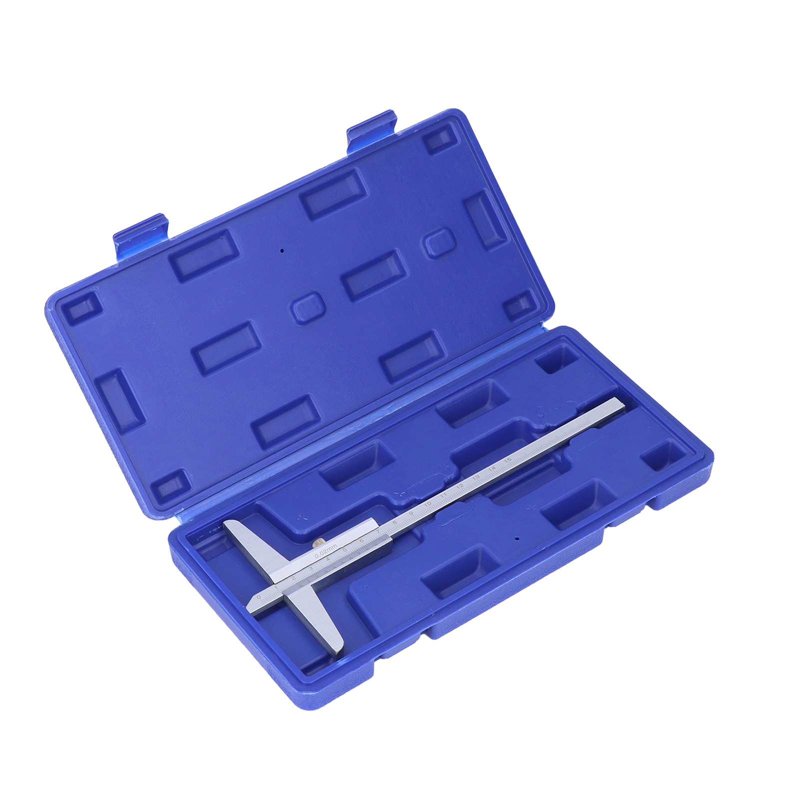 Tiefenmessschieber Aus Kohlenstoffstahl, Messwerkzeug Für Metalle, Präzision 0,02 Mm, Messbereich 0–150 Mm