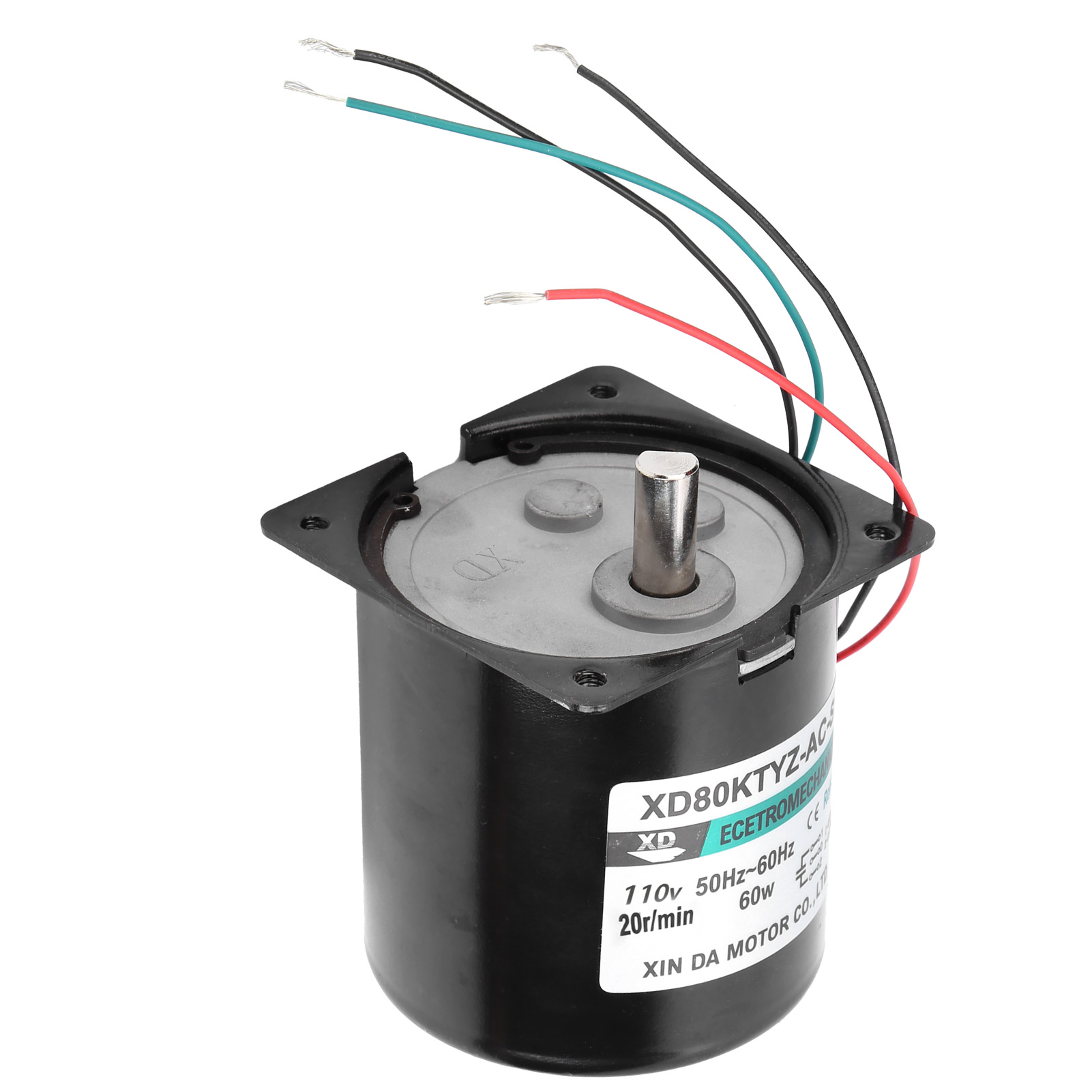 60-w-wechselstrom-synchronmotor Xd80ktyz, Permanentmagnet-exzenterwelle, Hohes Drehmoment, Niedrige Drehzahl 20 U/min, 110 V