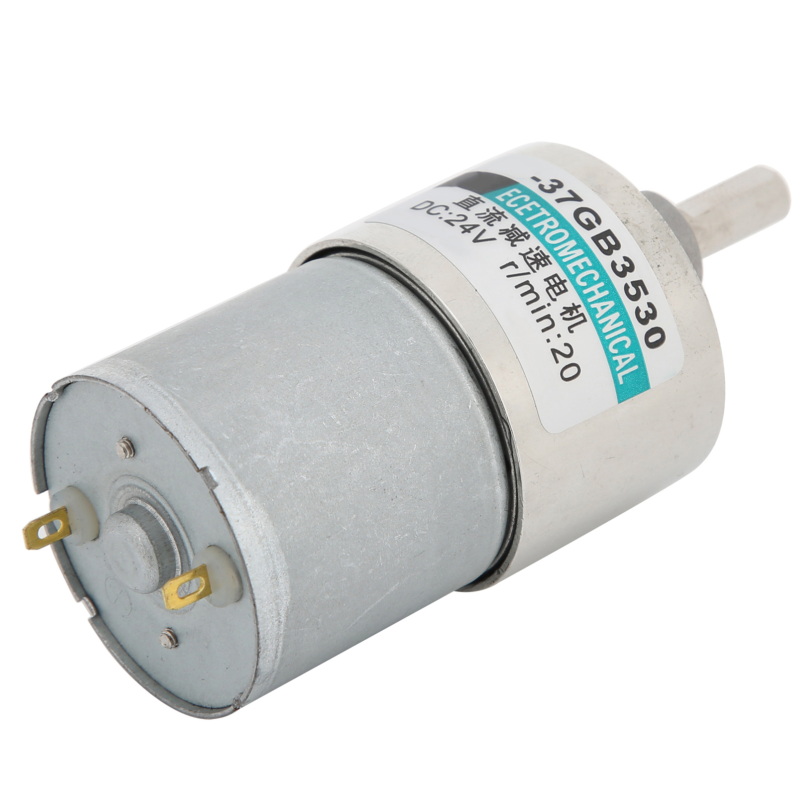 24-v-gleichstrom-getriebemotor Xd37gb3530, Langsam Laufender Mikrogetriebemotor, Hohes Drehmoment, Permanentmagnet, Halterung, 20 U/min