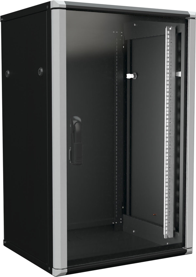 Enoc Wandschrank 18HE 2tlg. sw 19"600x500x934mm W2 18-65-S