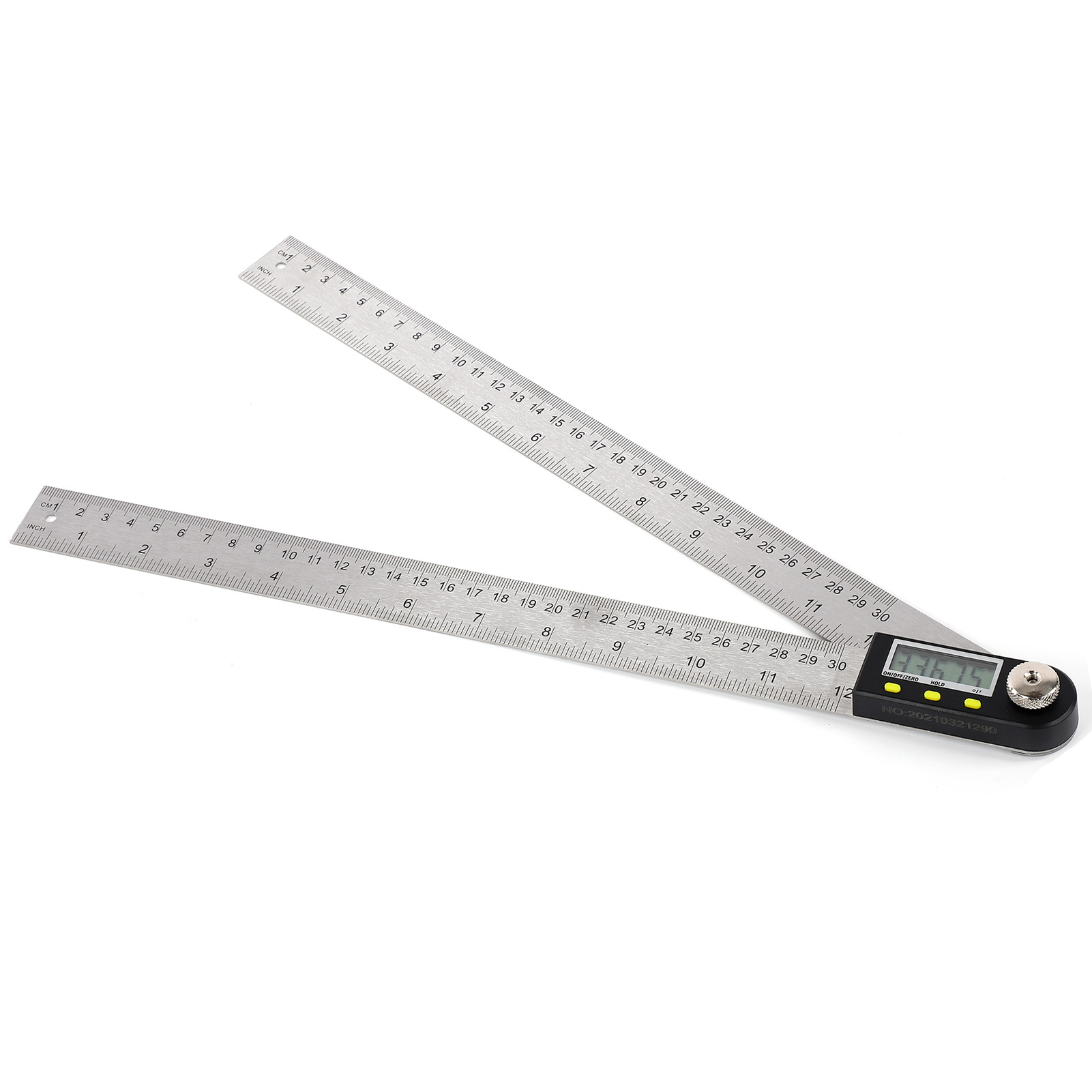 Digitaler Winkelmesser Mit Led-anzeige, Edelstahl, Metrische Und Imperiale Messung, 360°, Für Schreiner