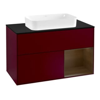 V&B Waschtischunterschrank Abdeckplatte bla m Finion 100x60,3cm, Reg re wal ven, Peony Matt