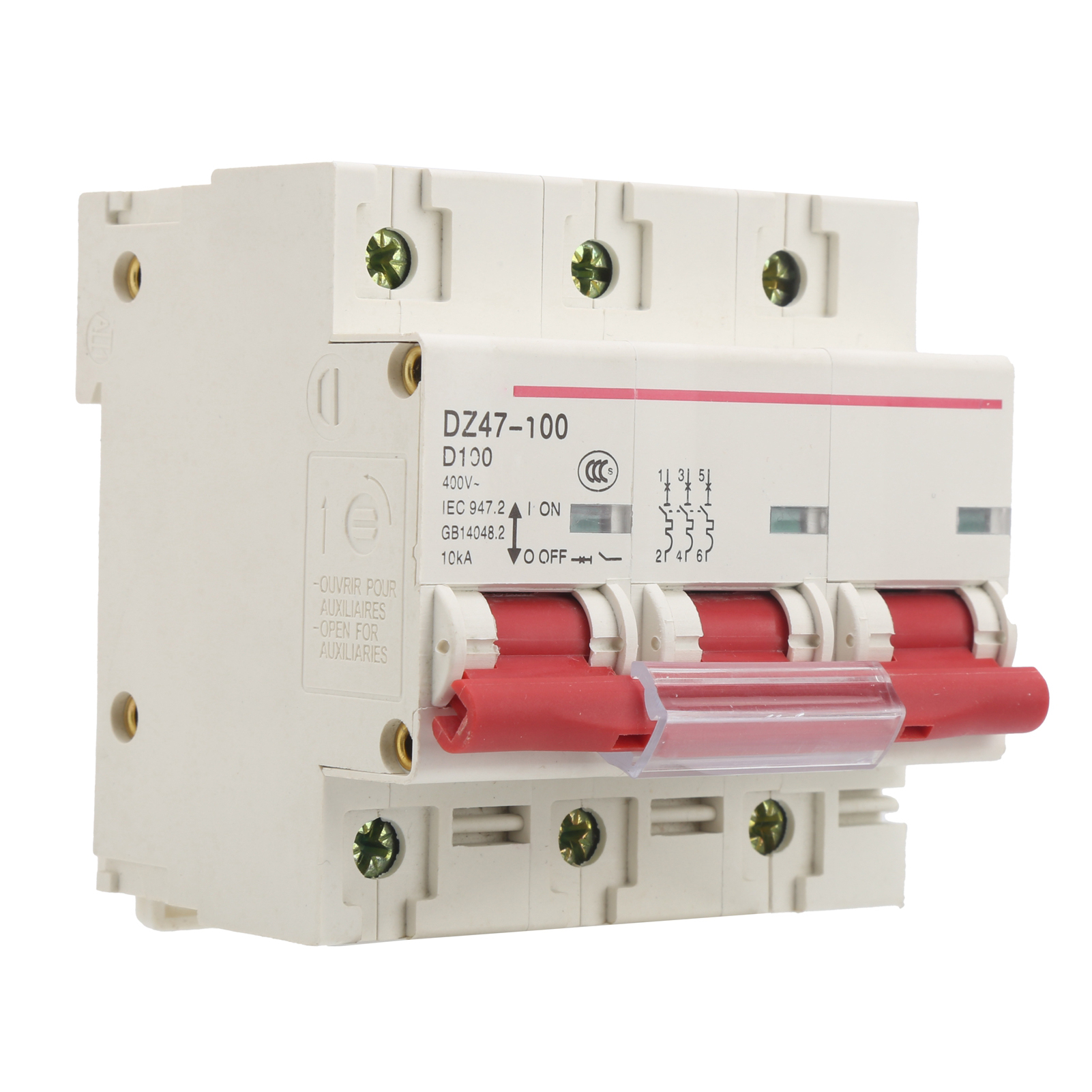 Modularer Leitungsschutzschalter Typ D Dz47100 3p D80100a 400v Hausgeräteschutz, Pneumatischer Schalter