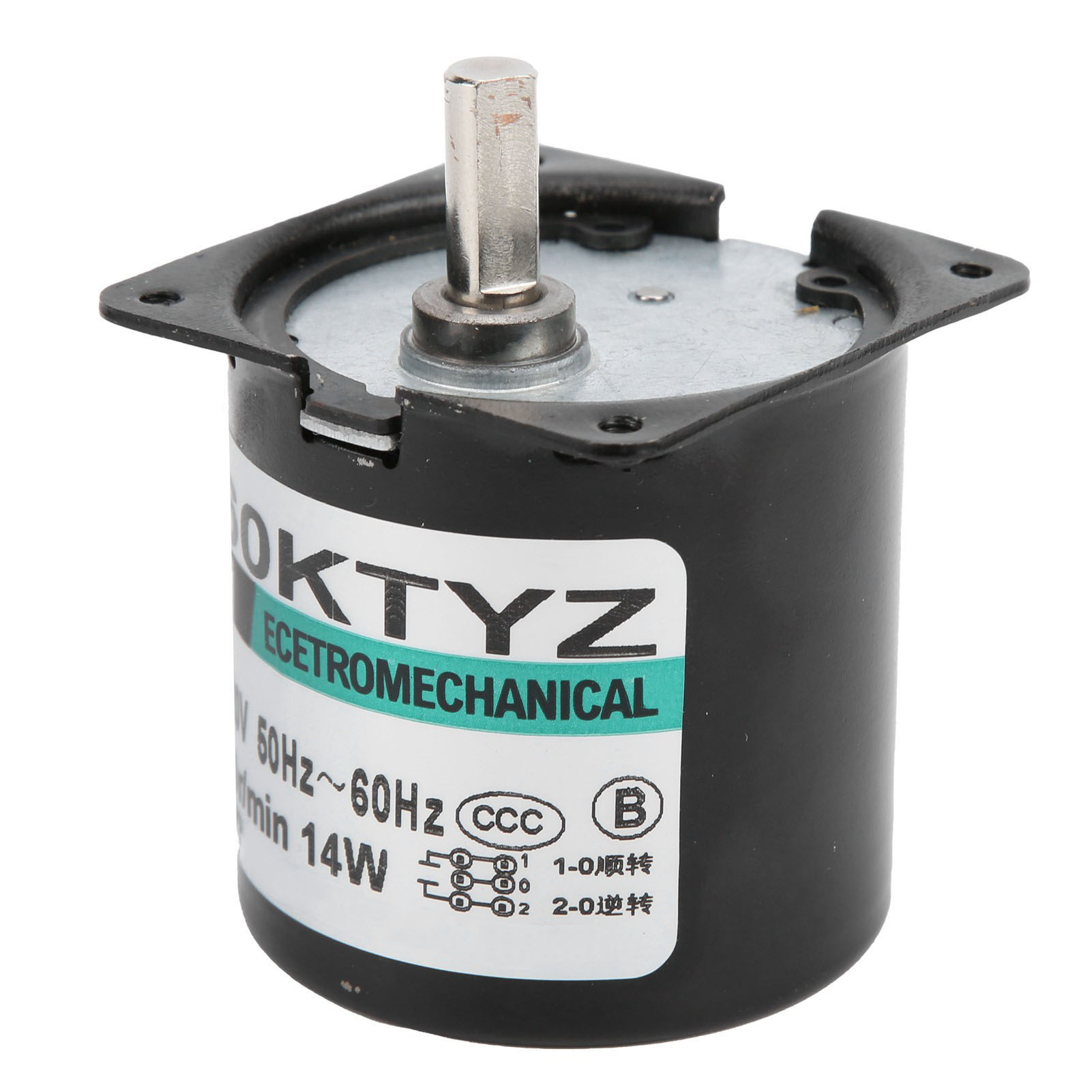 14-w-synchron-wechselstrommotor (10 U/min, 220 V) Mit Metallgetriebe, Permanentmagnet, Langsam Laufender Diy-generator