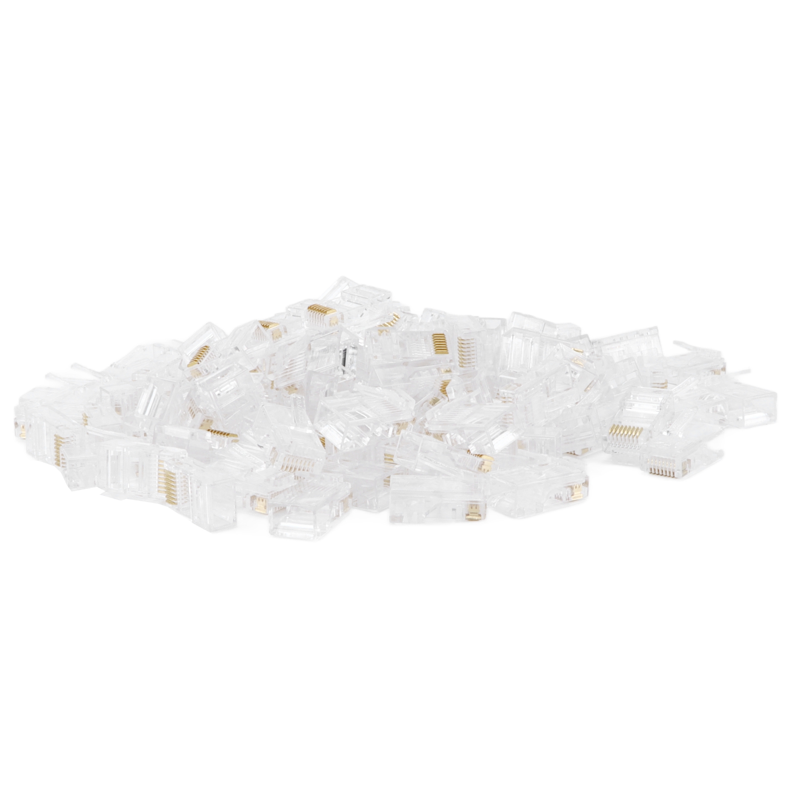 Packung Mit 100 Rj45 Cat5 Tf1013d 8p8c-steckern, Kristalladern Für Ethernet-kabel, Netzwerkkupplung