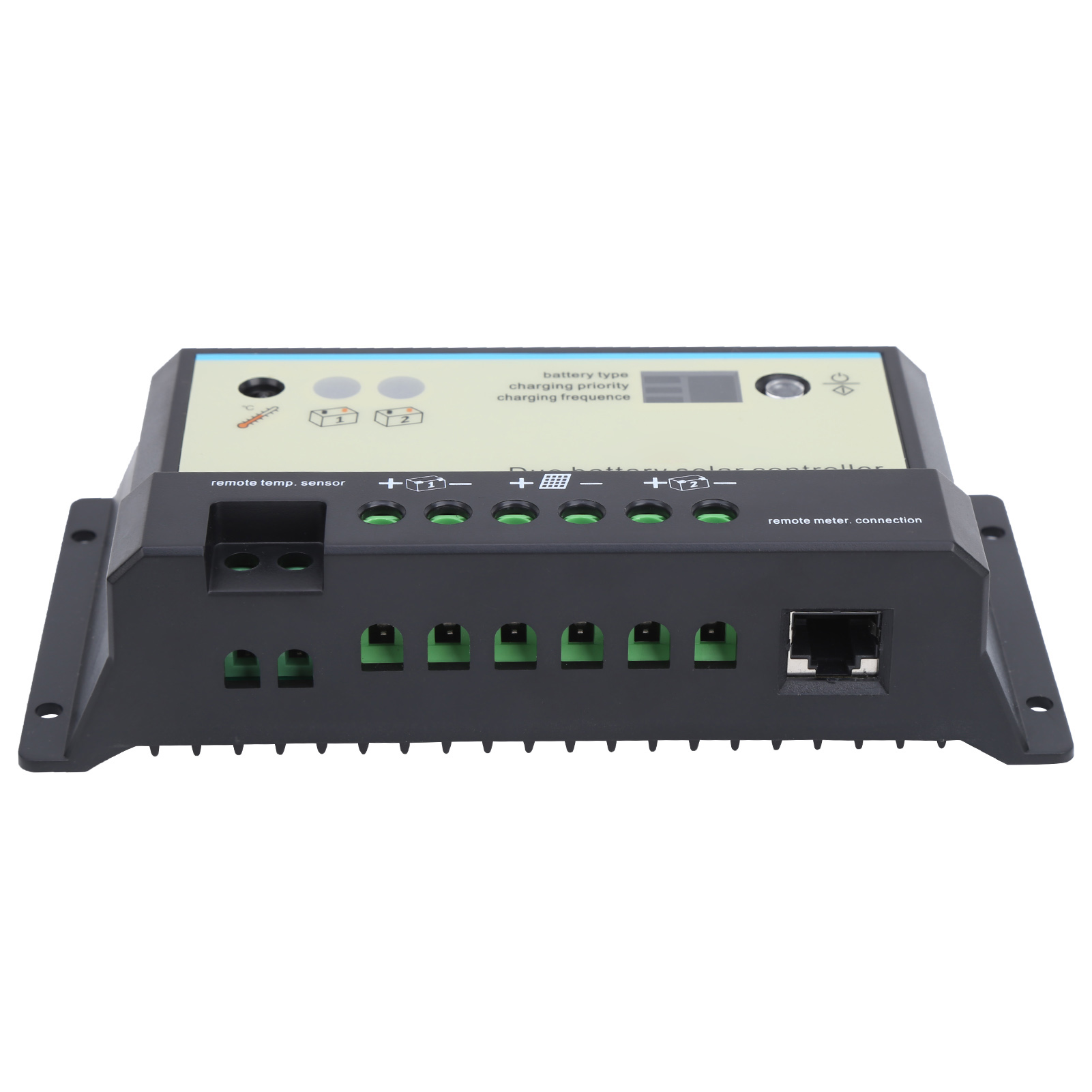 Kunststoff-solarladeregler Für Wohnmobile Mit Zwei Batterien, 8-poliger Rj45-stecker, Epipdb-com, 12/24 V Dc (db-20 A)