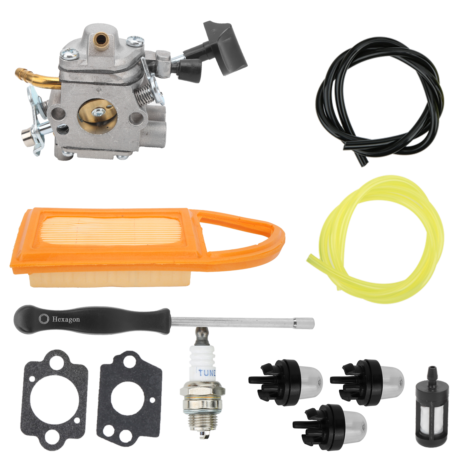 Vergaserdichtungssatz, Luftfilter, Ölschlauch, Kompatibel Mit Stihl Br500, Br550 Und Br600 Laubbläsern
