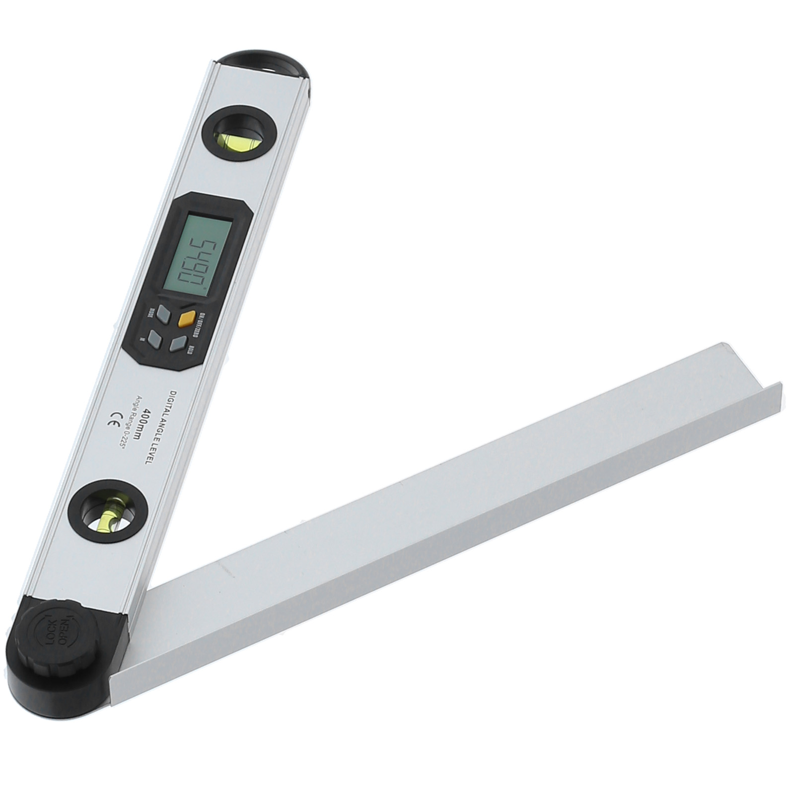 400-mm-digitalwinkelmesser Mit Led-wasserwaage, Elektronischem Präzisionswinkelmesser, 2-in-1-winkelmessgerät, Inklusive Tragetasche