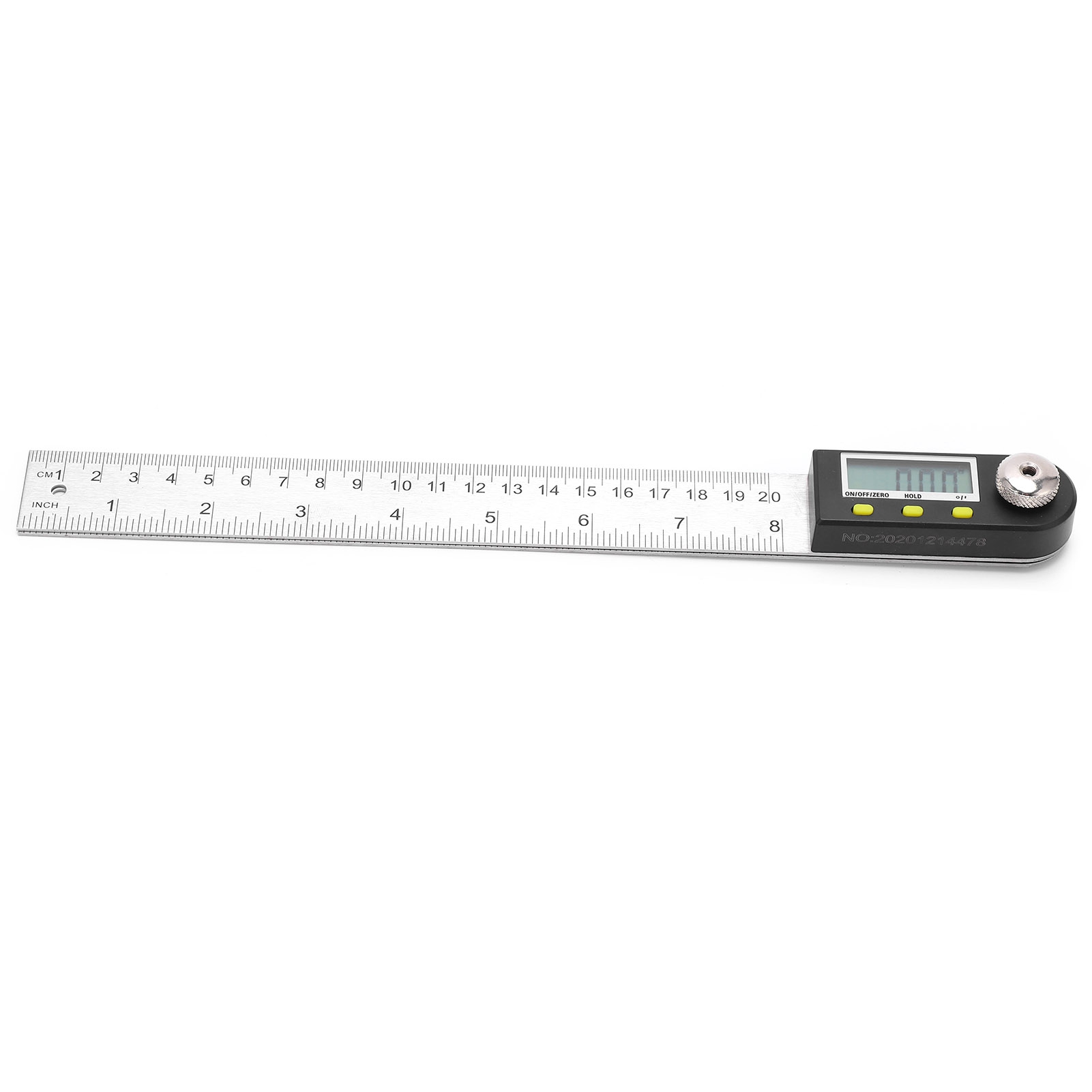 2-in-1 Digitaler Winkelmesser 0-200 Mm Aus Edelstahl, Winkelmessung 0-360° Mit Lcd-bildschirm